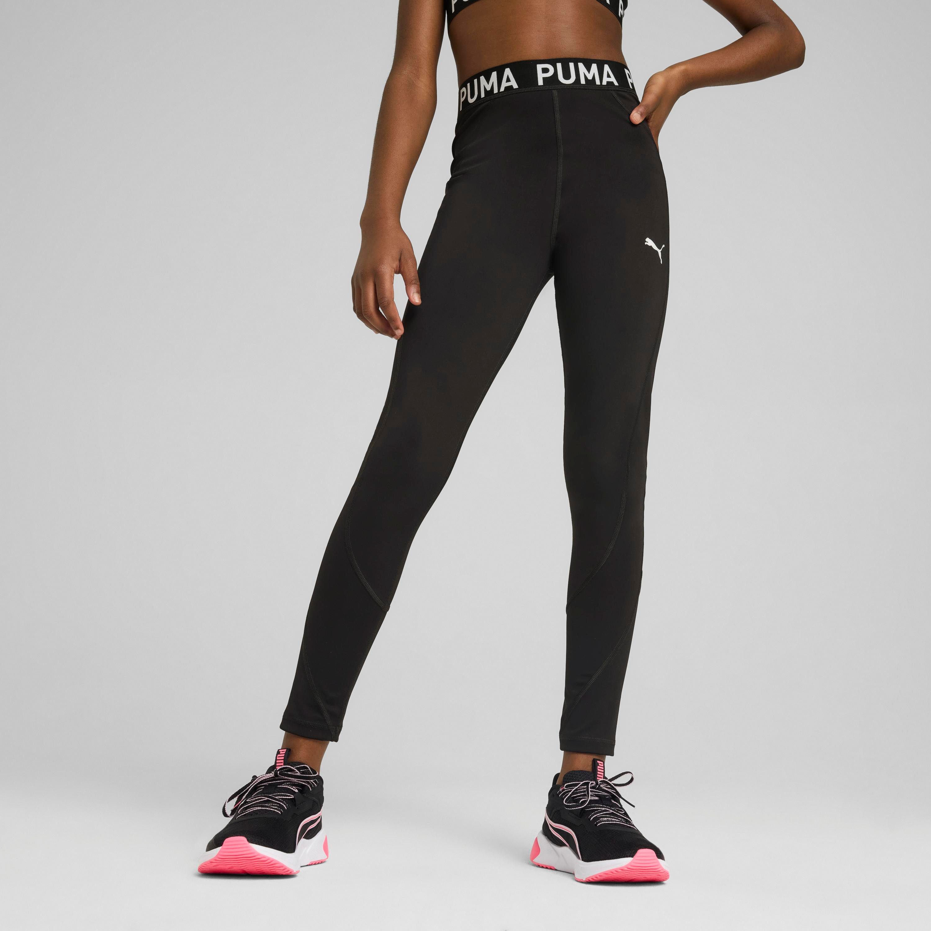 PUMA Leggings STRONG TRAIN TIGHTS G hochgeschnitten, für Sportmode und Streetwear, elastischer Bund