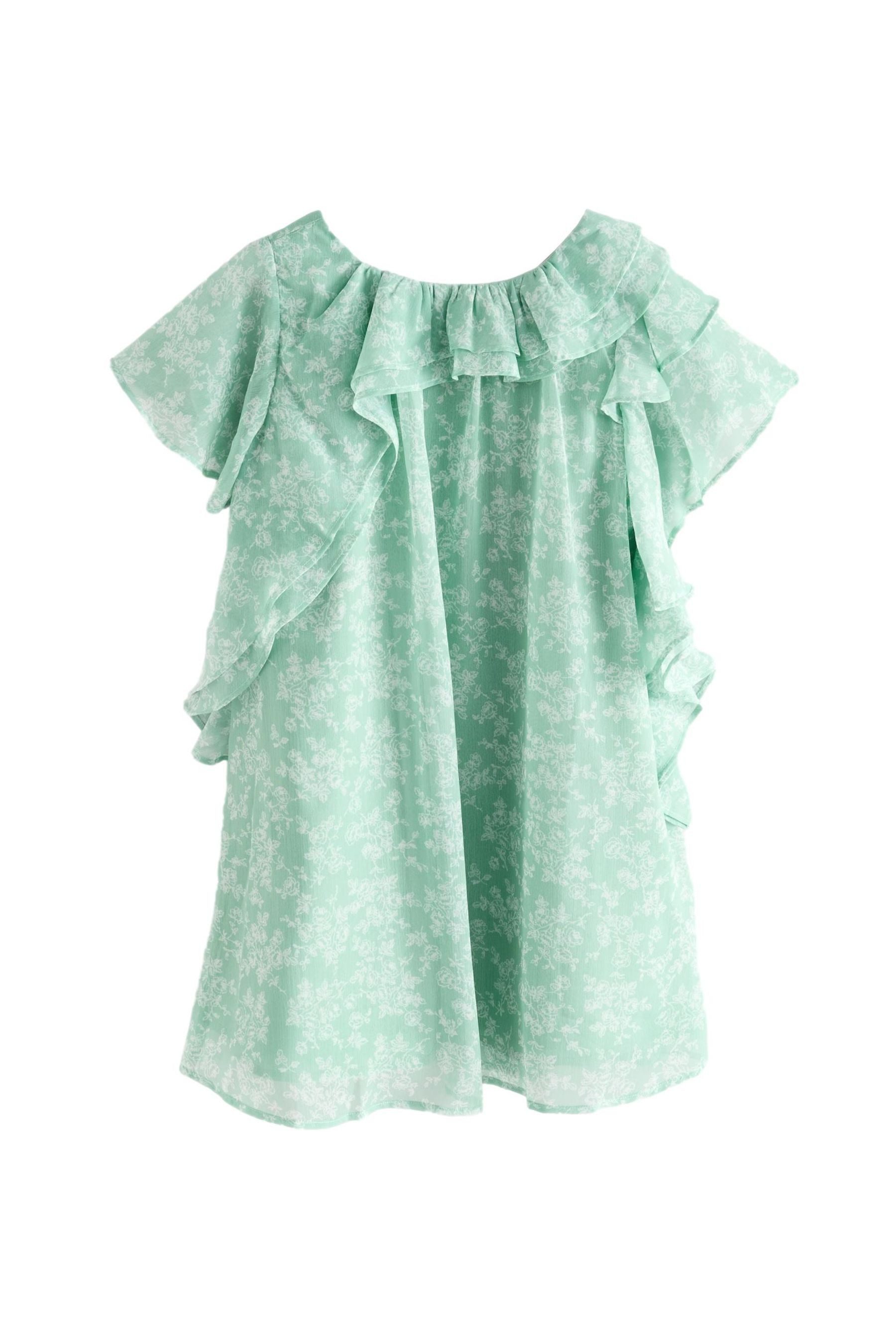 LAURA ASHLEY A-Linien-Kleid Laura Ashley A-Linien-Kleid mit Rüschen (1-tlg)