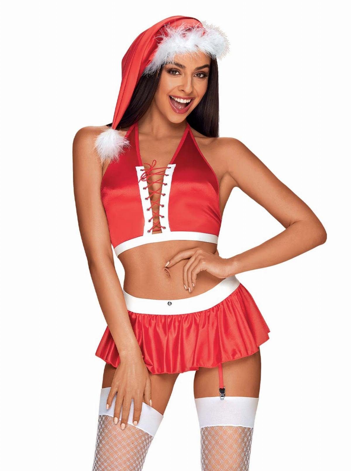 Obsessive Kostüm Ms. Santa Claus - Sexy Weihnachtskostüm für Frauen