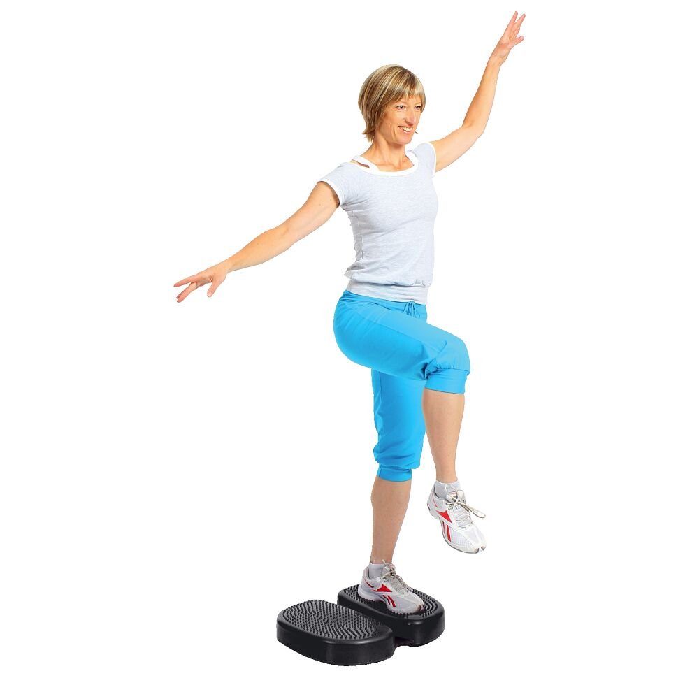 Togu Koordinations-Trainingssystem Balance-Step Aero-Step Für Standard Fitness, Silber-Grau, Rehabilitation Pro, und Therapie