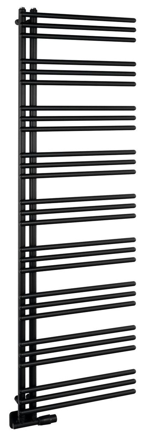 Aqualine Badheizkörper POSEIDON Badheizkörper 550x1740mm, Schwarz matt, Aqualine-PS517B