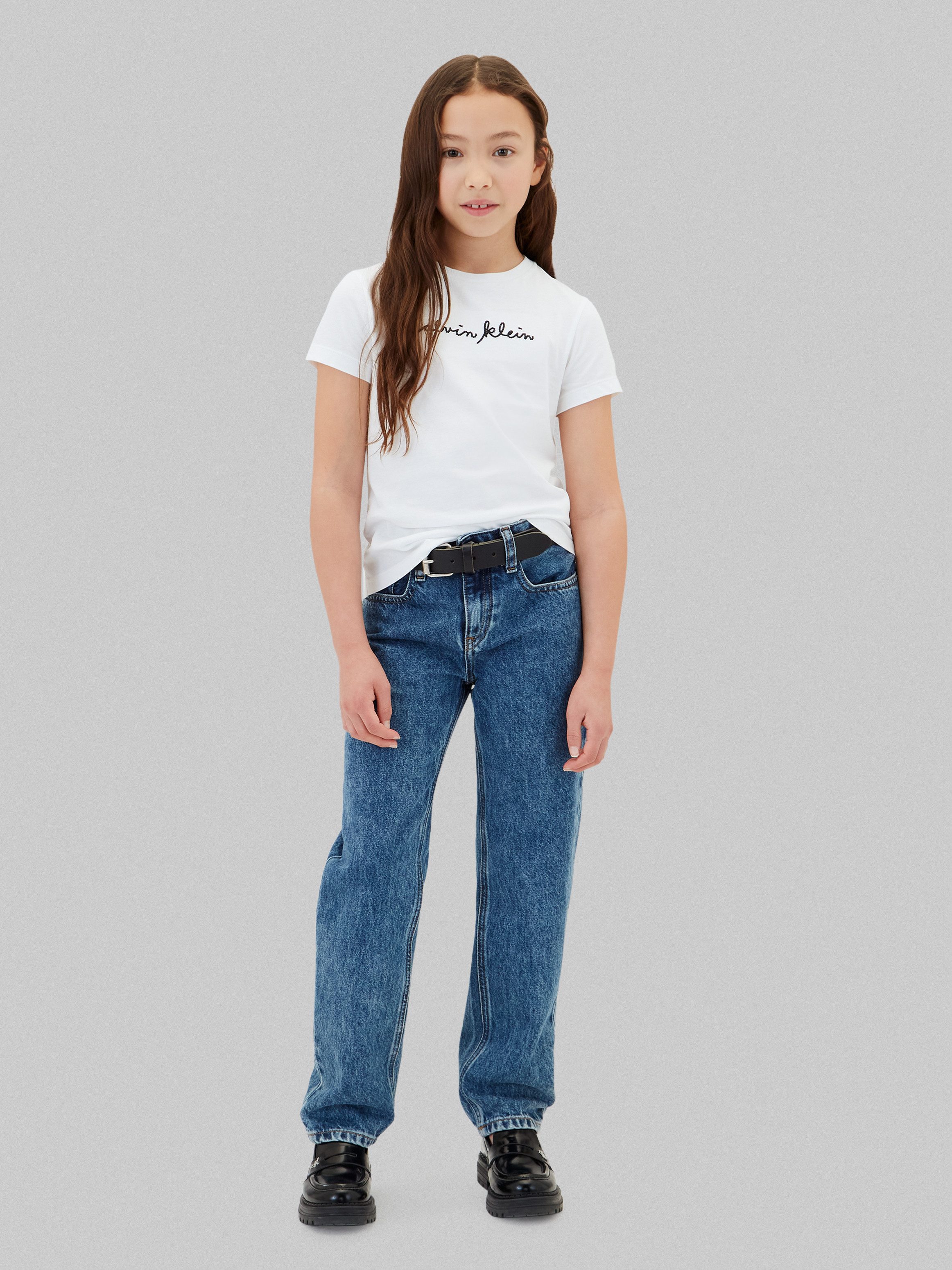 Calvin Klein Jeans T-Shirt Rundhalsausschnitt, Slim Fit, reine Baumwolle – Bild 2 von 5
