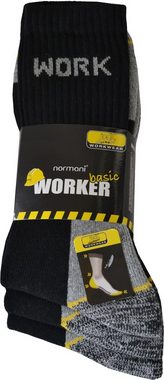 normani Basicsocken 6 Paar Arbeitssocken Standard Work Standard (6er-Set, 6 Paar) angenehm anliegender Schaft