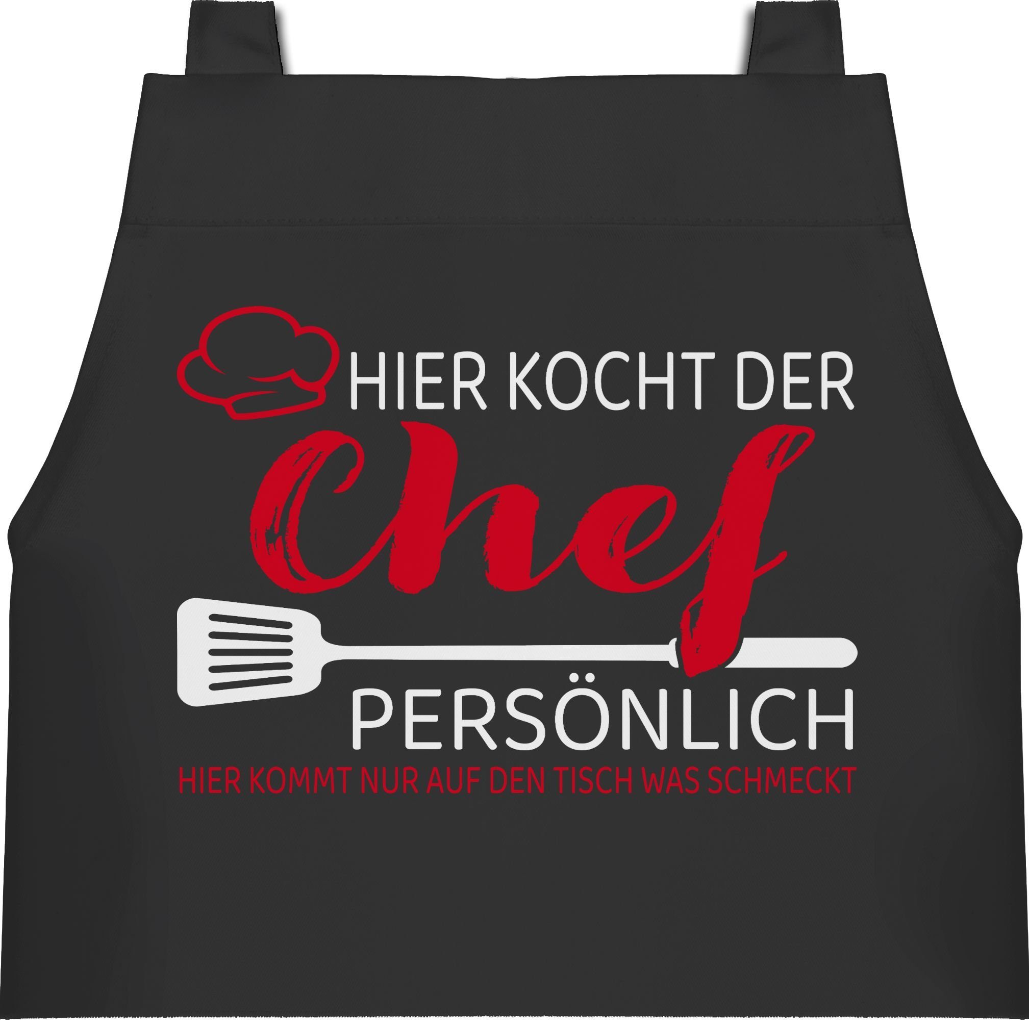 Shirtracer Kochschürze Hier kocht der Chef günstig online kaufen