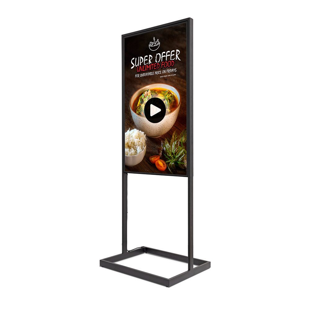 Showdown Displays Einzelrahmen Showdown Displays Digitale Infostele Sky mit Samsung-Bildschirm - 55 Z, (1 St)