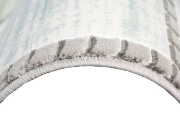 Teppich Designer und Moderner Teppich Kurzflor mit Karomuster in Lila Blau Grün Grau, Teppich-Traum, rechteckig, Höhe: 1.1 mm