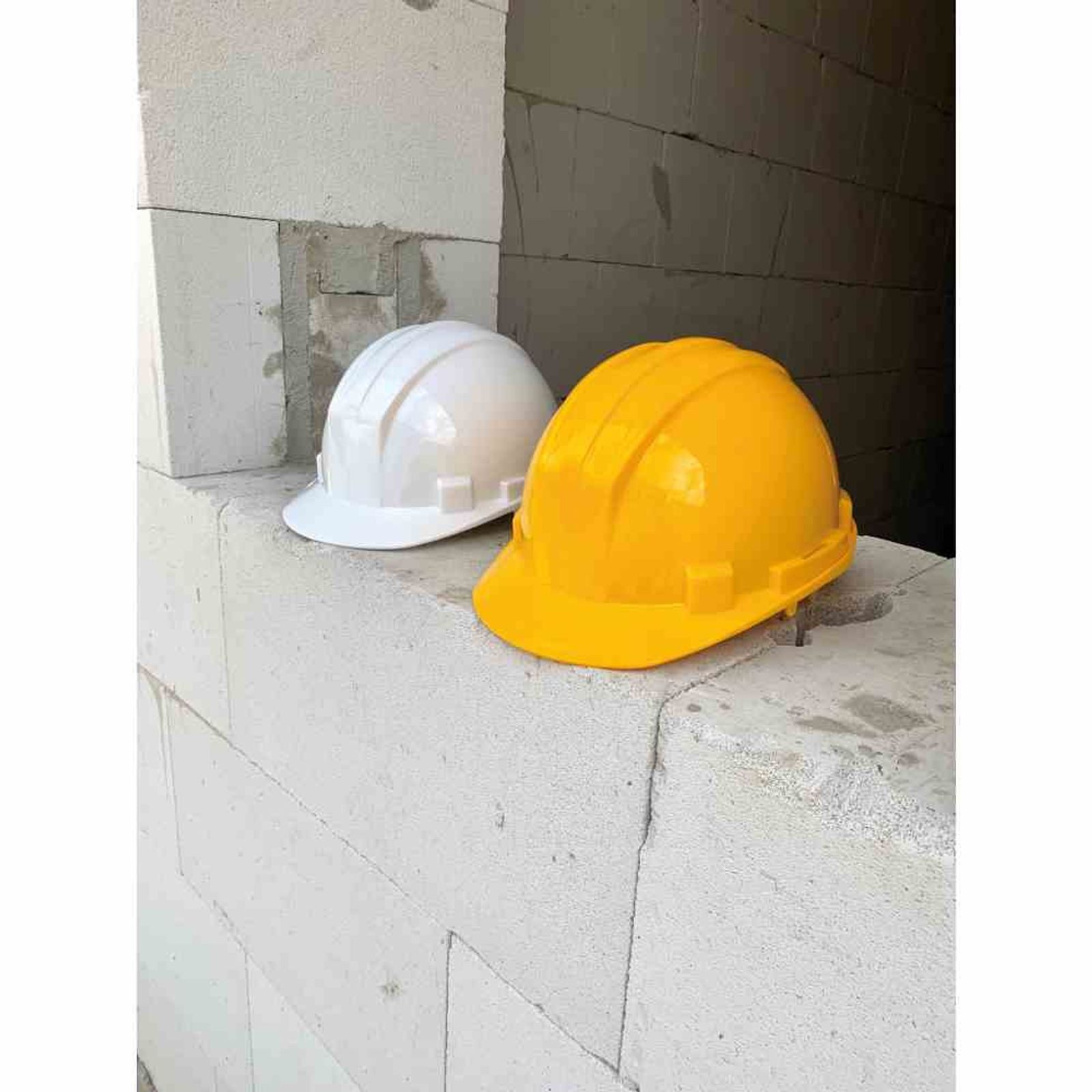 IRONSIDE Sicherheitshelm Schutzhelm verstell. gelb mit Drehknopf