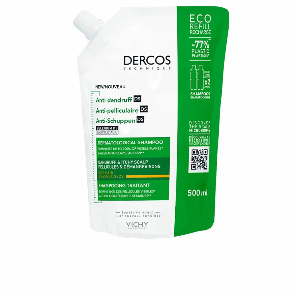 Vichy Trockenshampoo DERCOS anti-dandruff shampoo for dry hair ecorefill 500ml