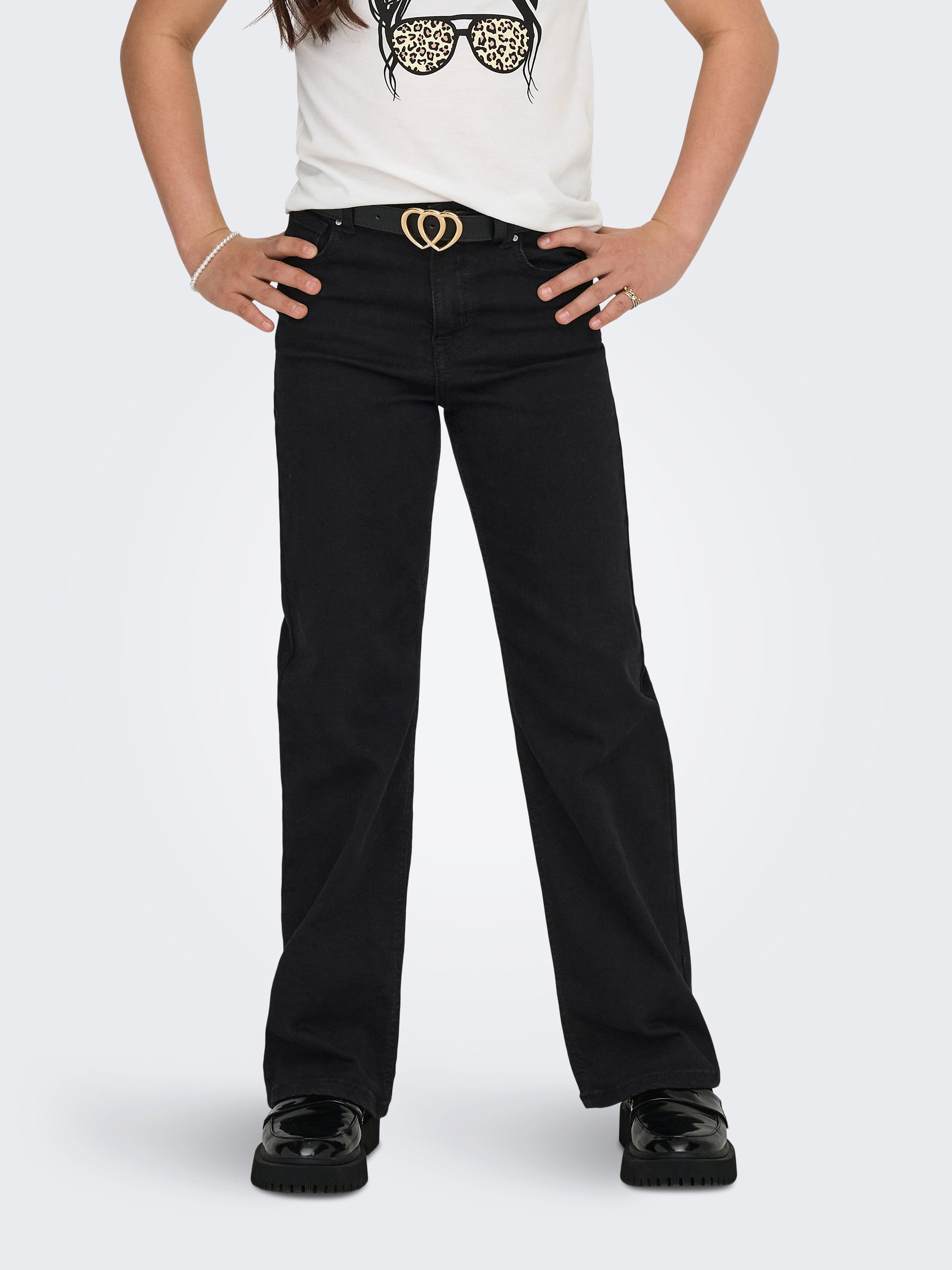 KIDS ONLY High-waist-Jeans KOGMADISON BLUSH HW WIDE DIA1099 NOOS Baumwollmischung, high waist, wide fit