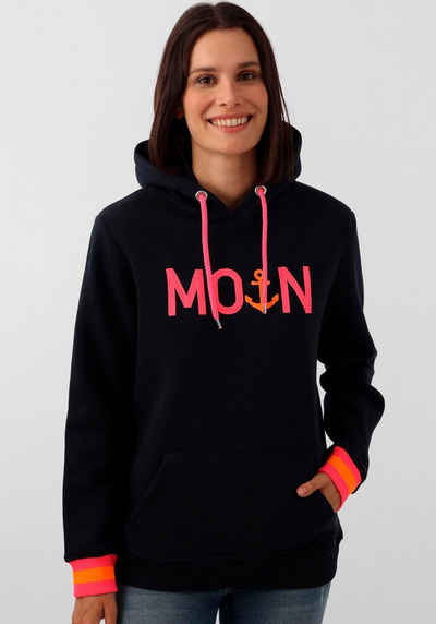 Zwillingsherz Kapuzensweatshirt Rahel mit "MOIN"-Schriftzug