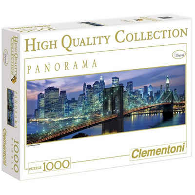Clementoni® Puzzle Clementoni - New York, Brooklyn Bridge Panorama, 1000 Puzzleteile