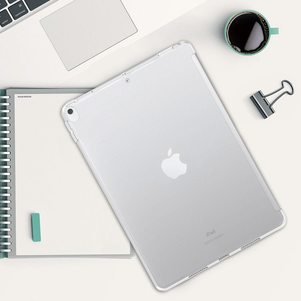 kwmobile Tablet-Hülle Hülle für Apple iPad Air 3 (2019), Tablet Smart Cover Case Silikon Schutzhülle