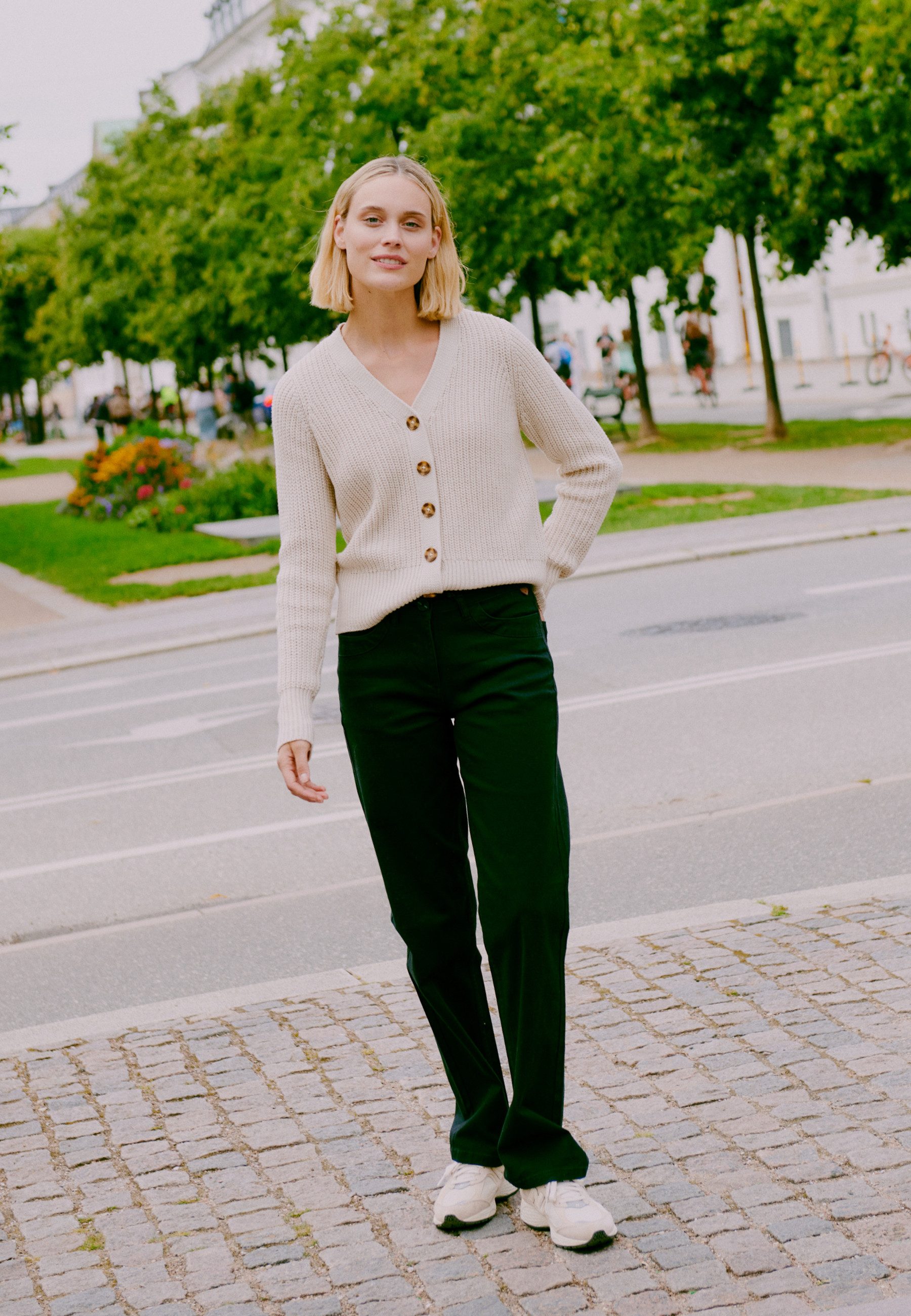 OXMO Strickjacke OXKanna Kuscheliger Cardigan