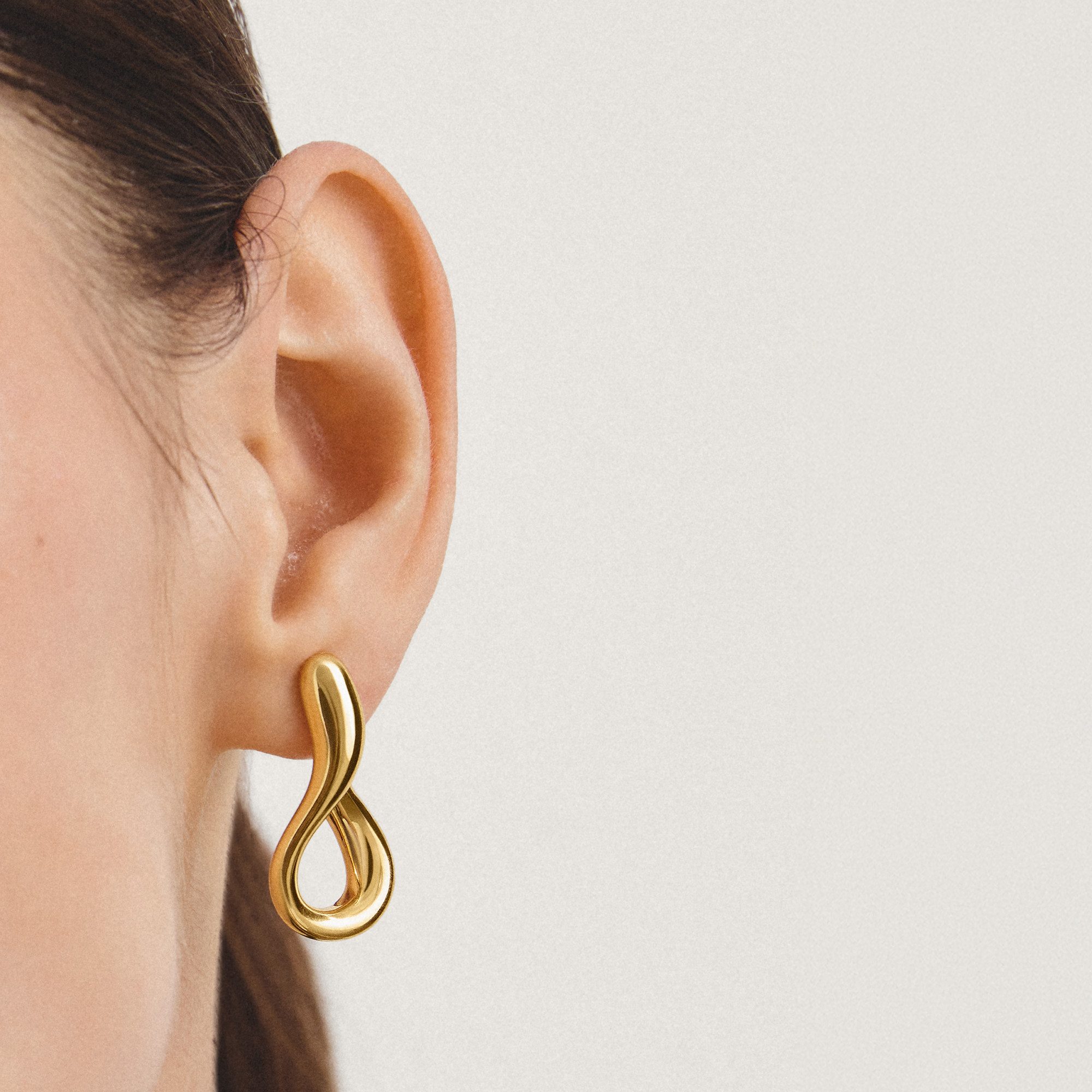 THOMAS SABO Paar Creolen Verdrehte Creolen gelbgoldfarben