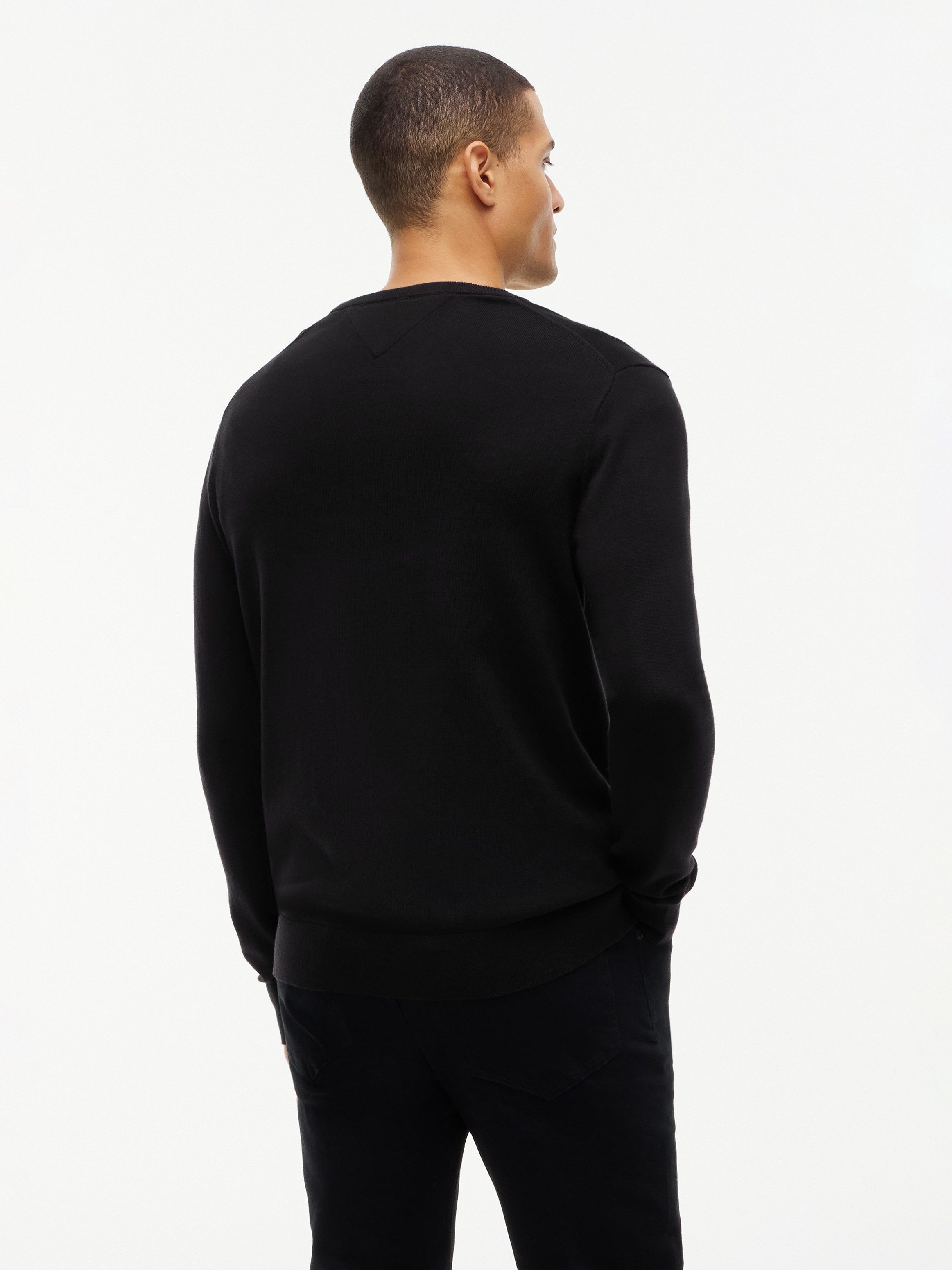 Tommy Hilfiger Rundhalspullover ESSENTIAL COTTON Crewneck Regular Fit Premium Mode