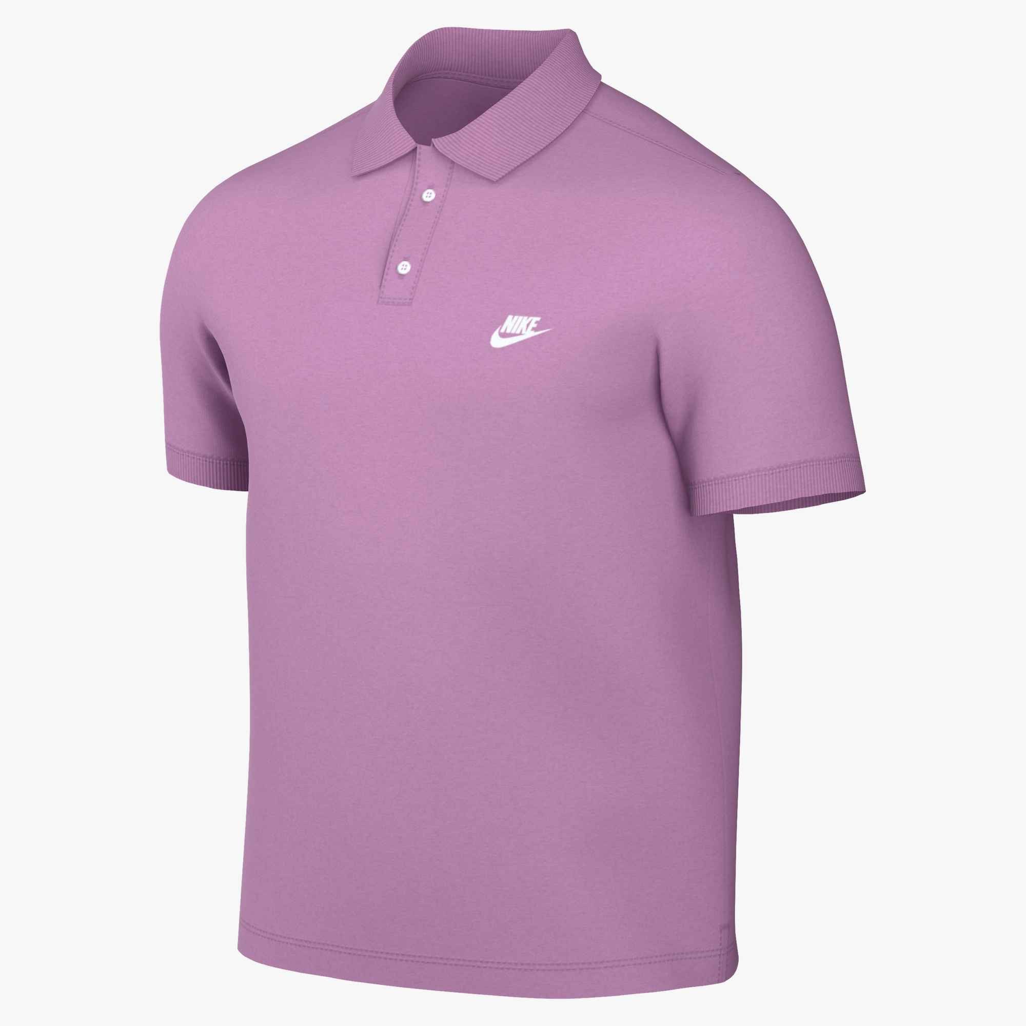 Nike Sportswear Poloshirt M NK CLUB SS POLO PIQUE gerade Passform, kurze Ärmel, 2-Knopf-Kragen, sportlicher Stil
