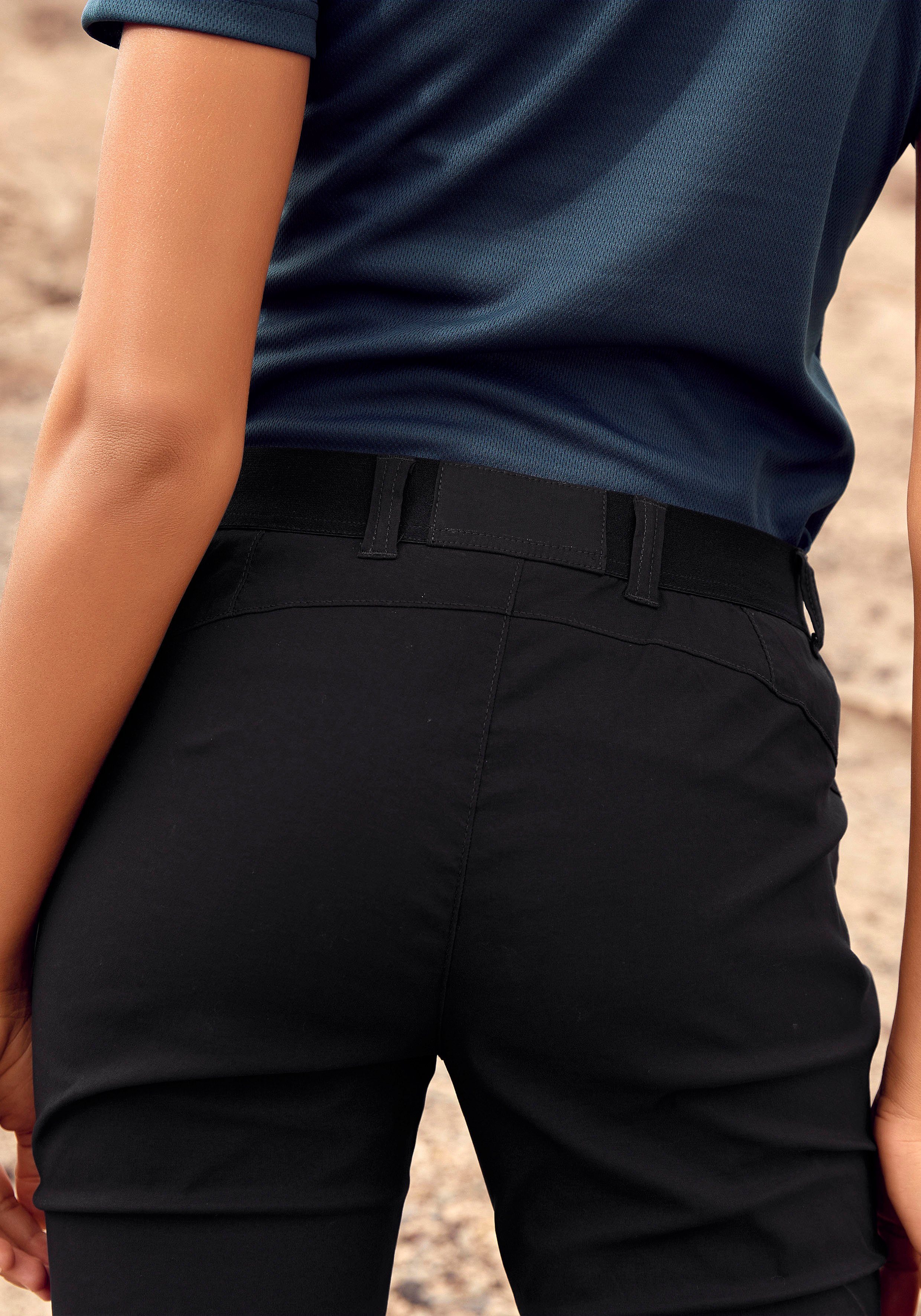 LASCANA Taschen mit Zipper 3 Trekkinghose ACTIVE schwarz