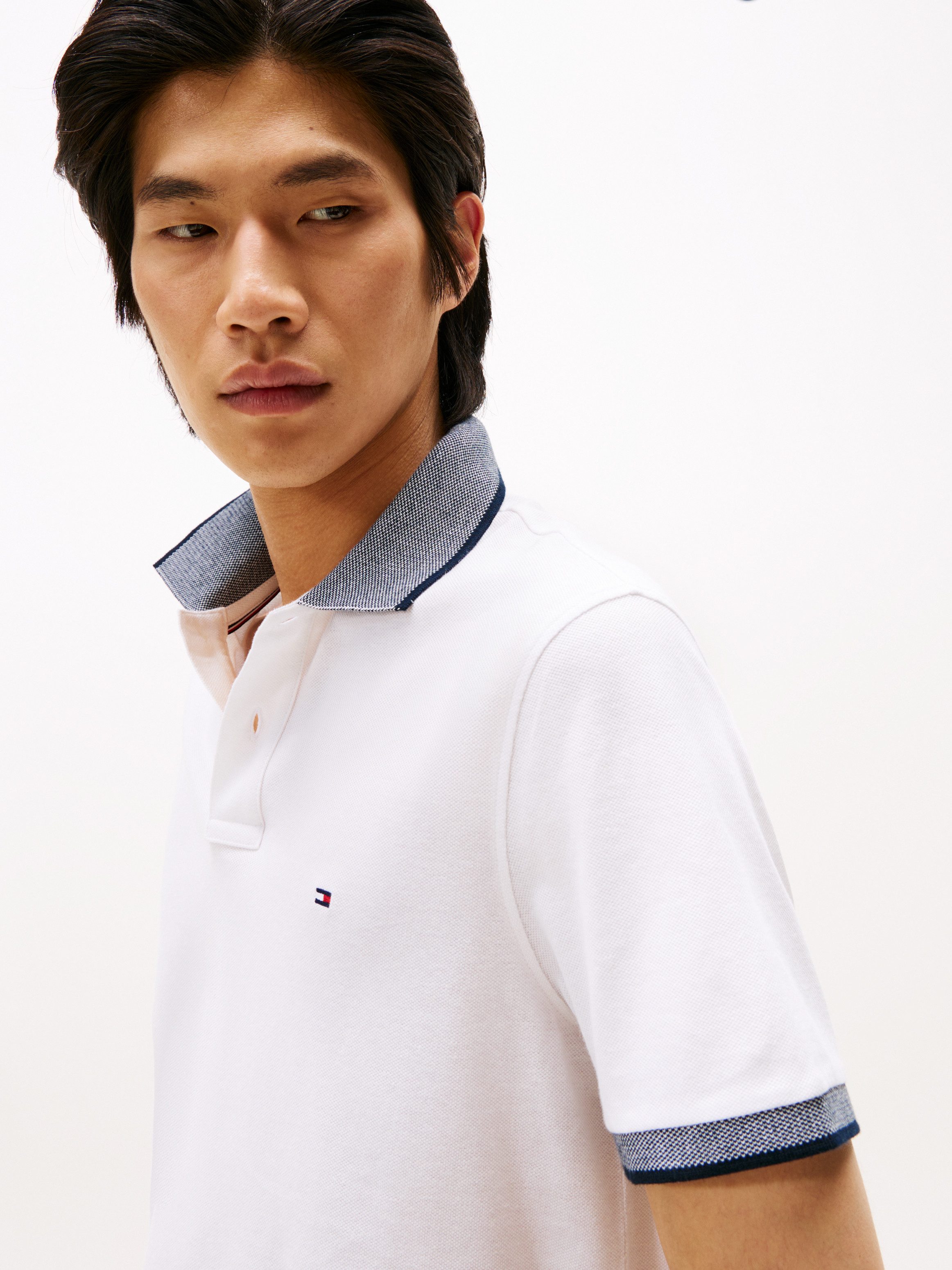 Tommy Hilfiger Poloshirt LINEN PIQUE REGULAR