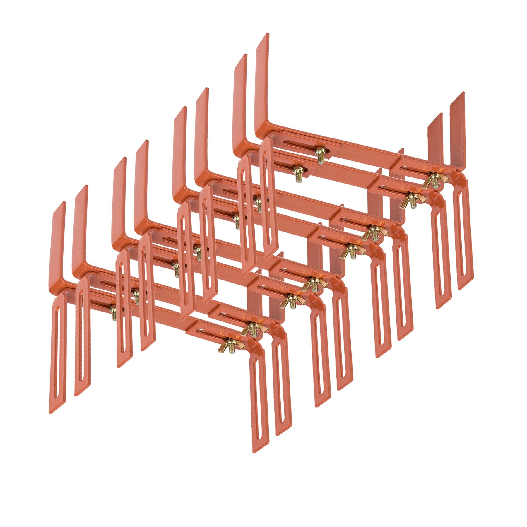 BigDean Blumenkastenhalter Standard H-Form Kasten Halter Balkonkastenhalter, bis 20 kg belastbar, Werkzeugfrei Verstellbar, Set, 4-St., Kastenhalter H-Form, Blumenkastenhalter H-Form, Brüstungen, Mauer oder Geländer