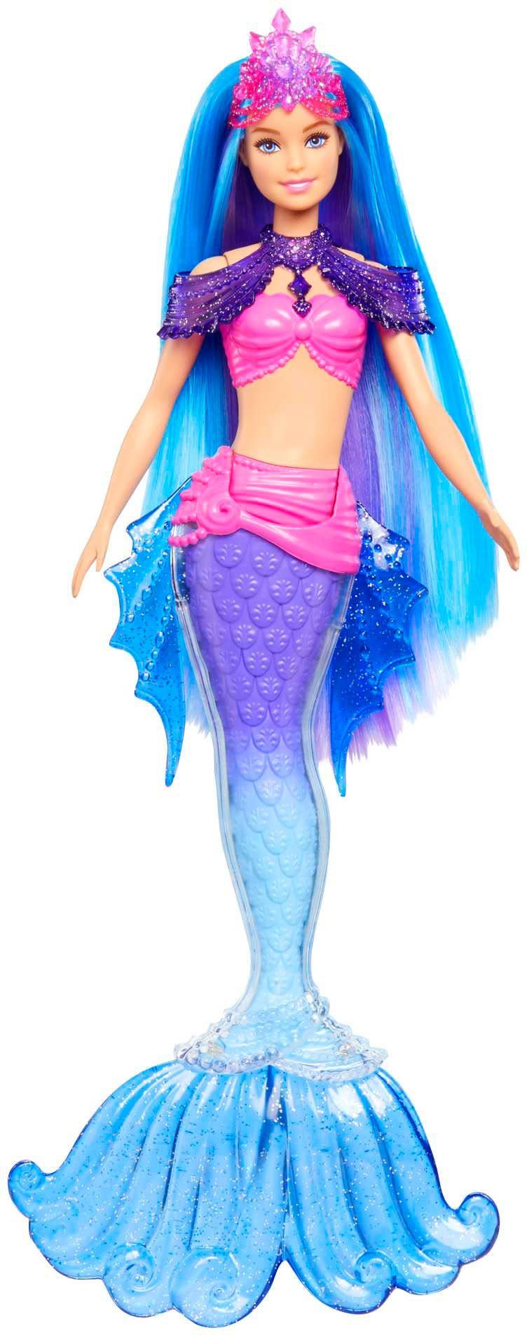Barbie Meerjungfrauenpuppe »Meerjungfrauen Power, Malibu«, mit blauen  Haaren und Zubehör