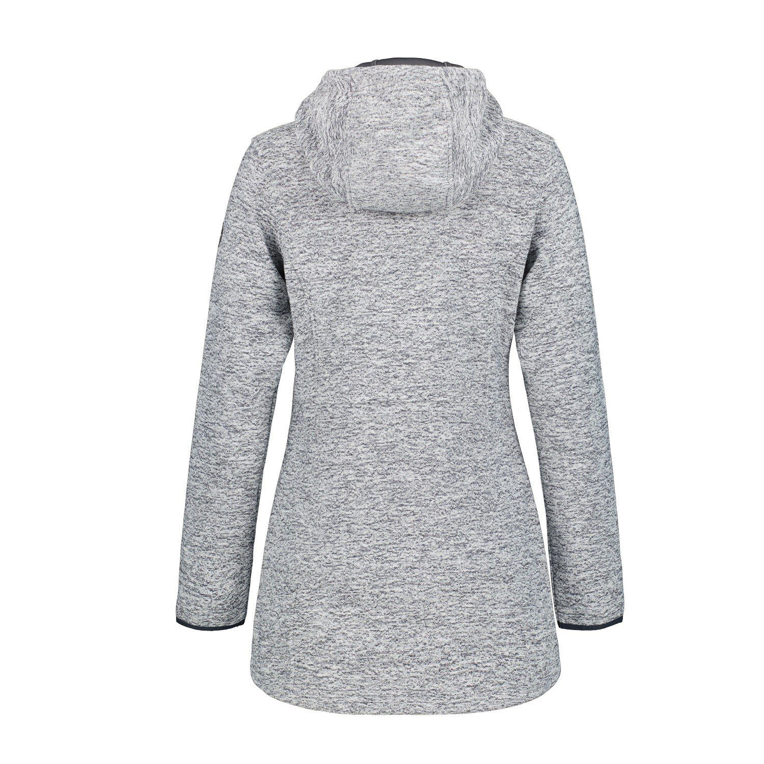 Icepeak Strickfleecejacke Strickfleecejacke lang Alzey Kapuze