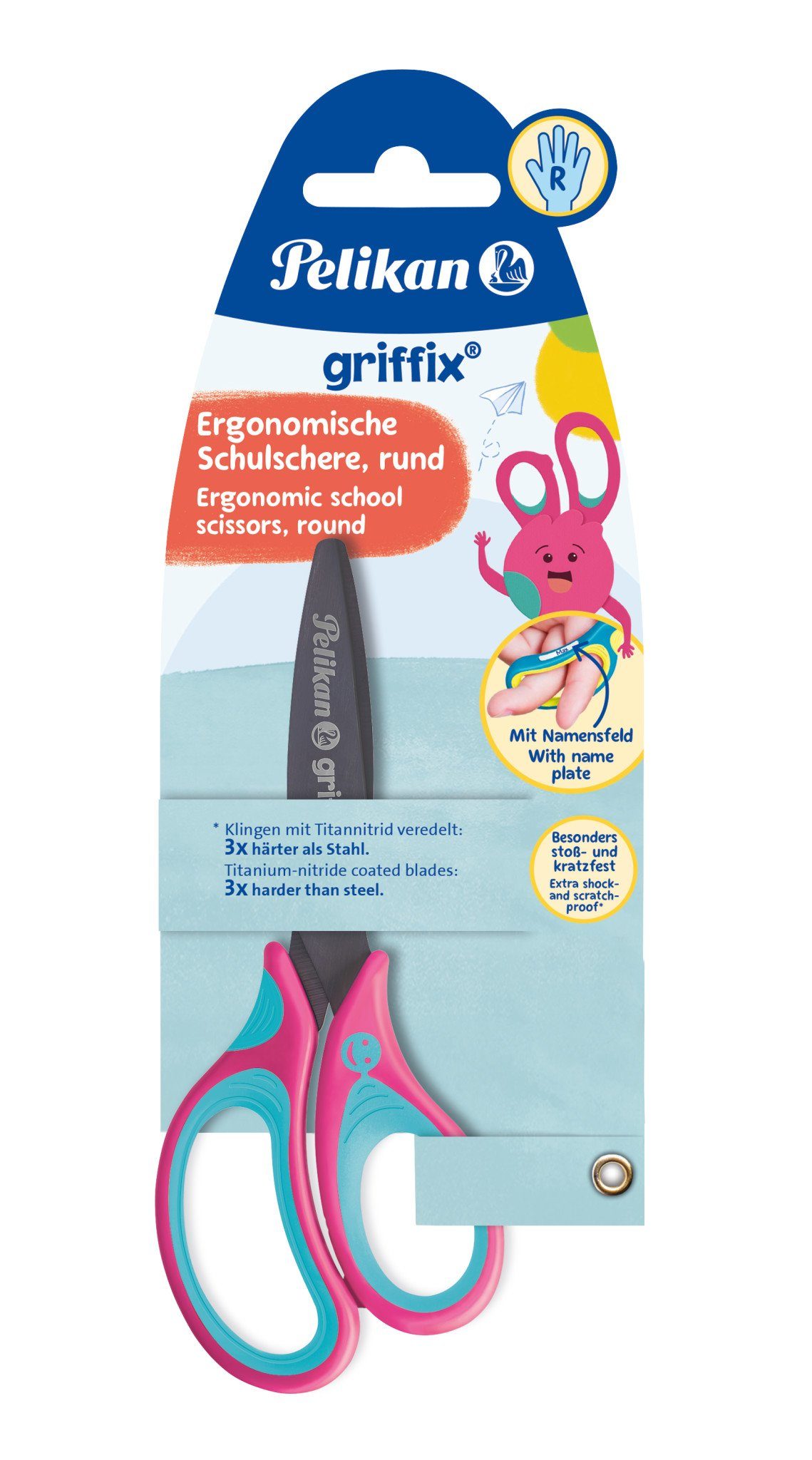 Pelikan Papierscheren Schulschere griffix SC1RR Lovely Pink