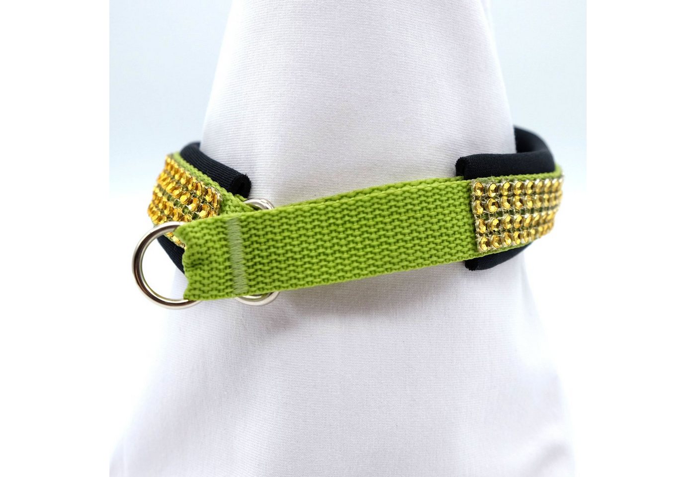 Thumbnail - Doppelmoppel Hunde-Halsband Hundehalsband kleine Hunde, Zugstopp Neopren 36 cm, Neopren, HANDMADE IN GERMANY