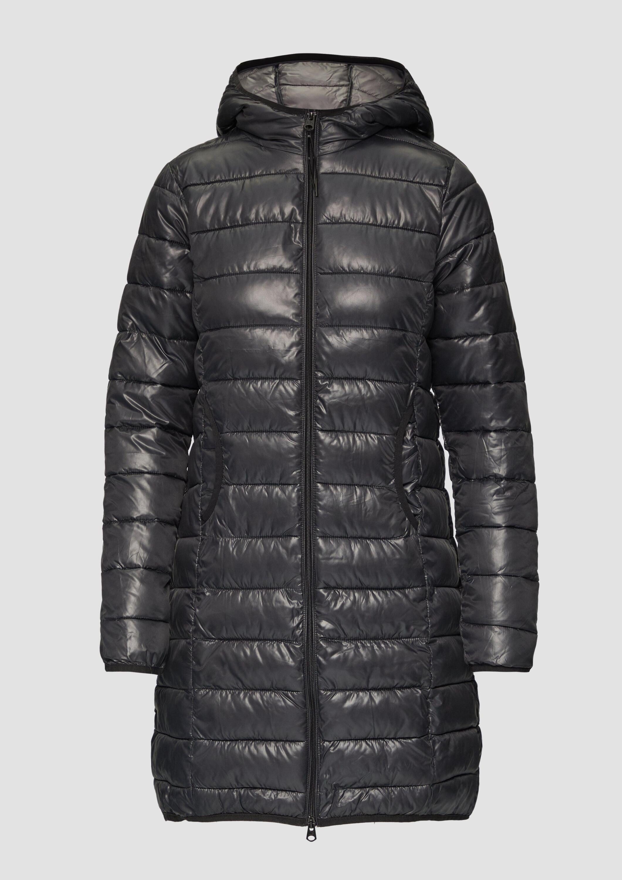 QS Funktionsmantel Outdoor-Mantel Leichter Steppmantel mit Kapuze