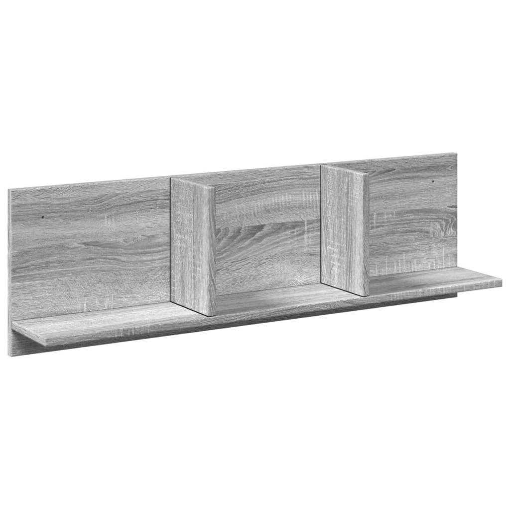 vidaXL Regal Wandschrank 100x16,5x30 cm Grau günstig online kaufen