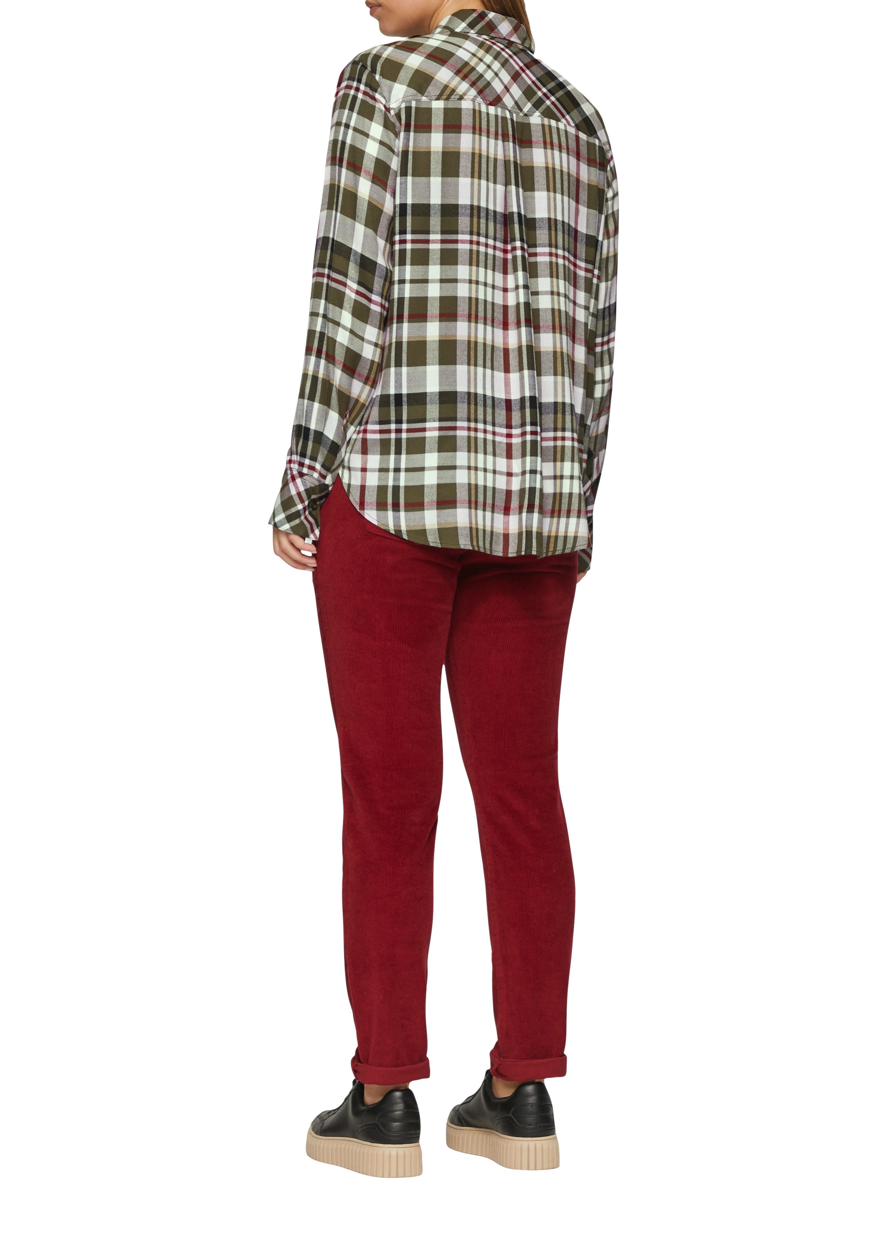 s.Oliver Hemdbluse mit Karo Muster