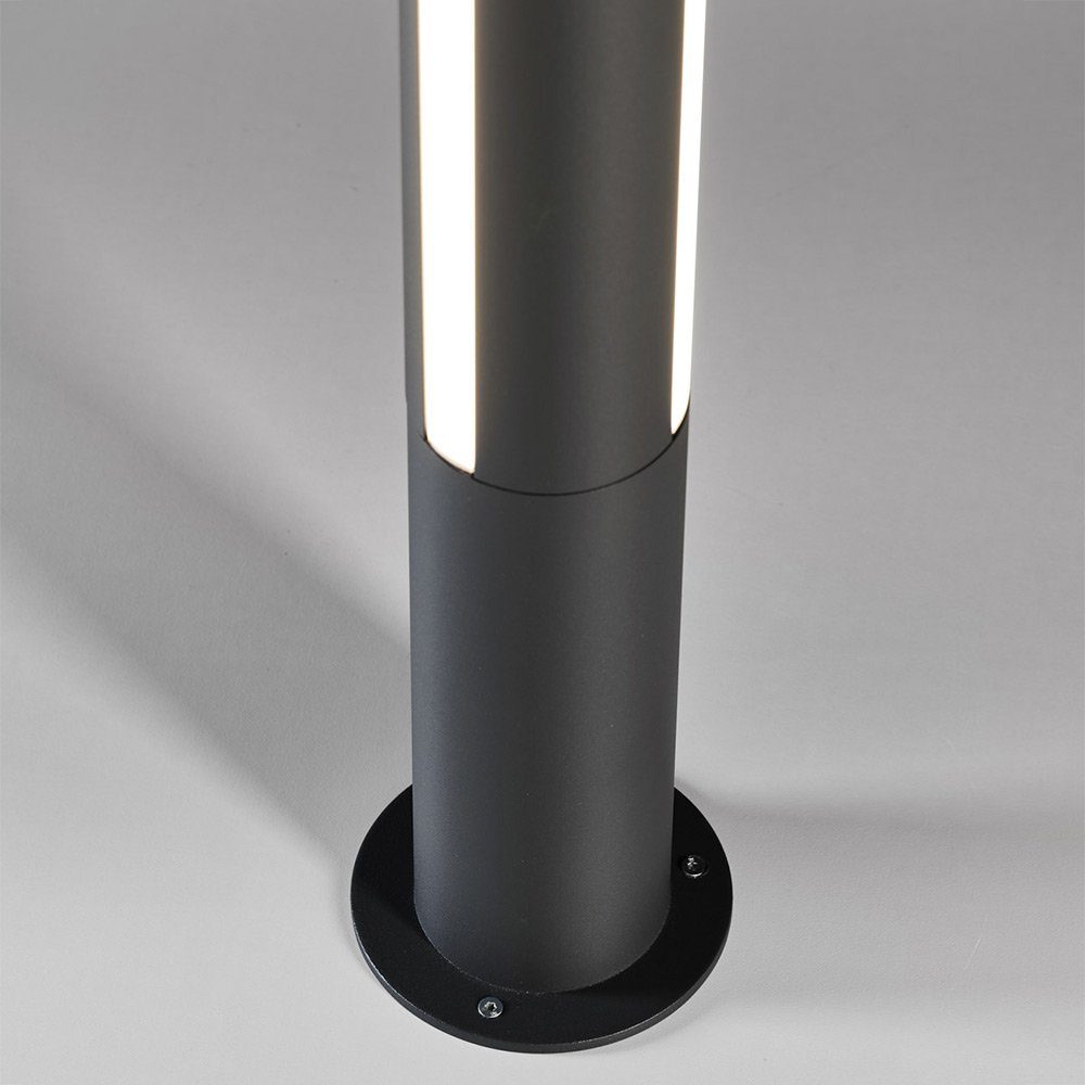 Anthrazit, Warmweiß LED Licht-Trend L IP54 Außen-Wegeleuchte LED 200cm Pollerleuchte Lank