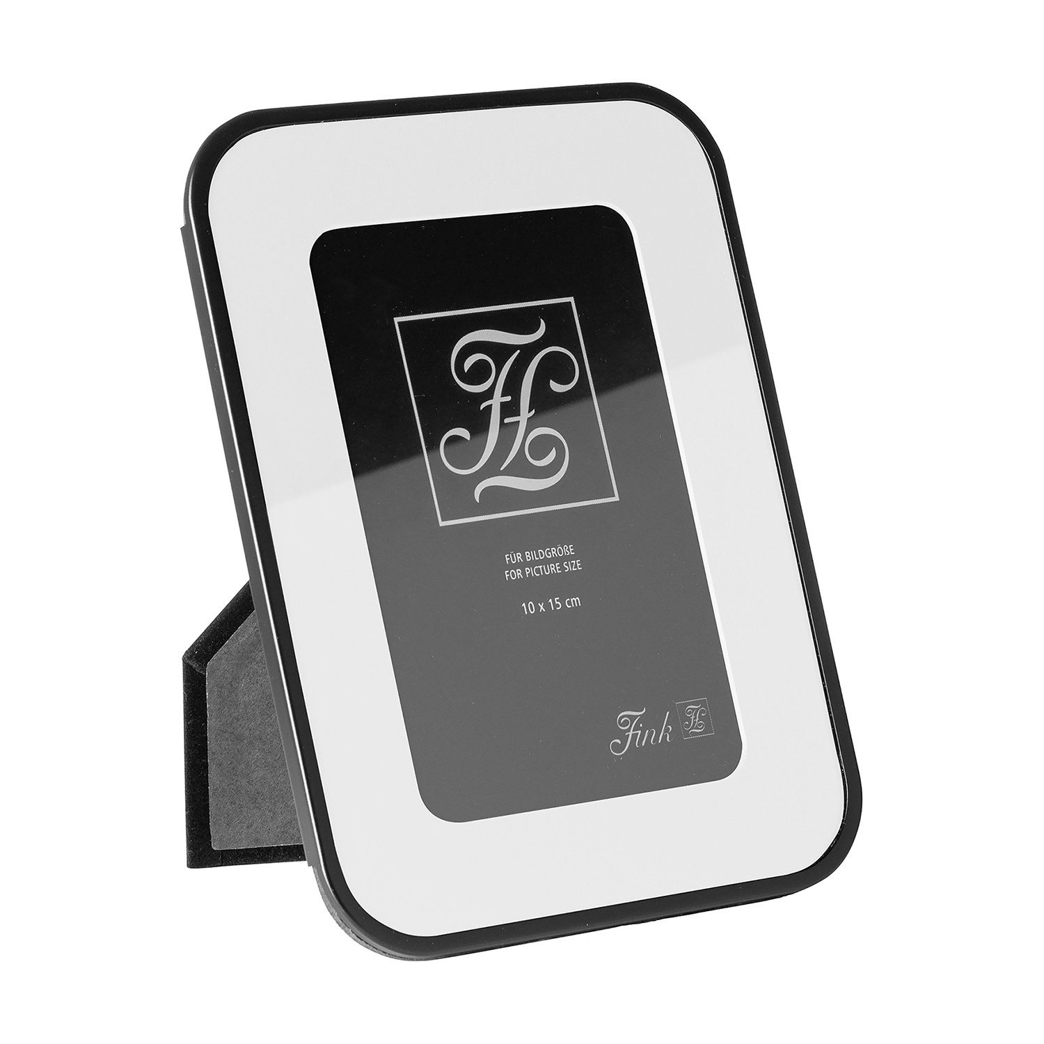 Fink Bilderrahmen MIKO Bilderrahmen - schwarz - Glas/Stahl - Bildgröße 10x15cm - glatt, für 1 Bilder (1x Bilderrahmen, 1 St), Fotowand - Bilderwand, Rahmen - Fotorahmen - Bildrahmen - Foto - Bilder