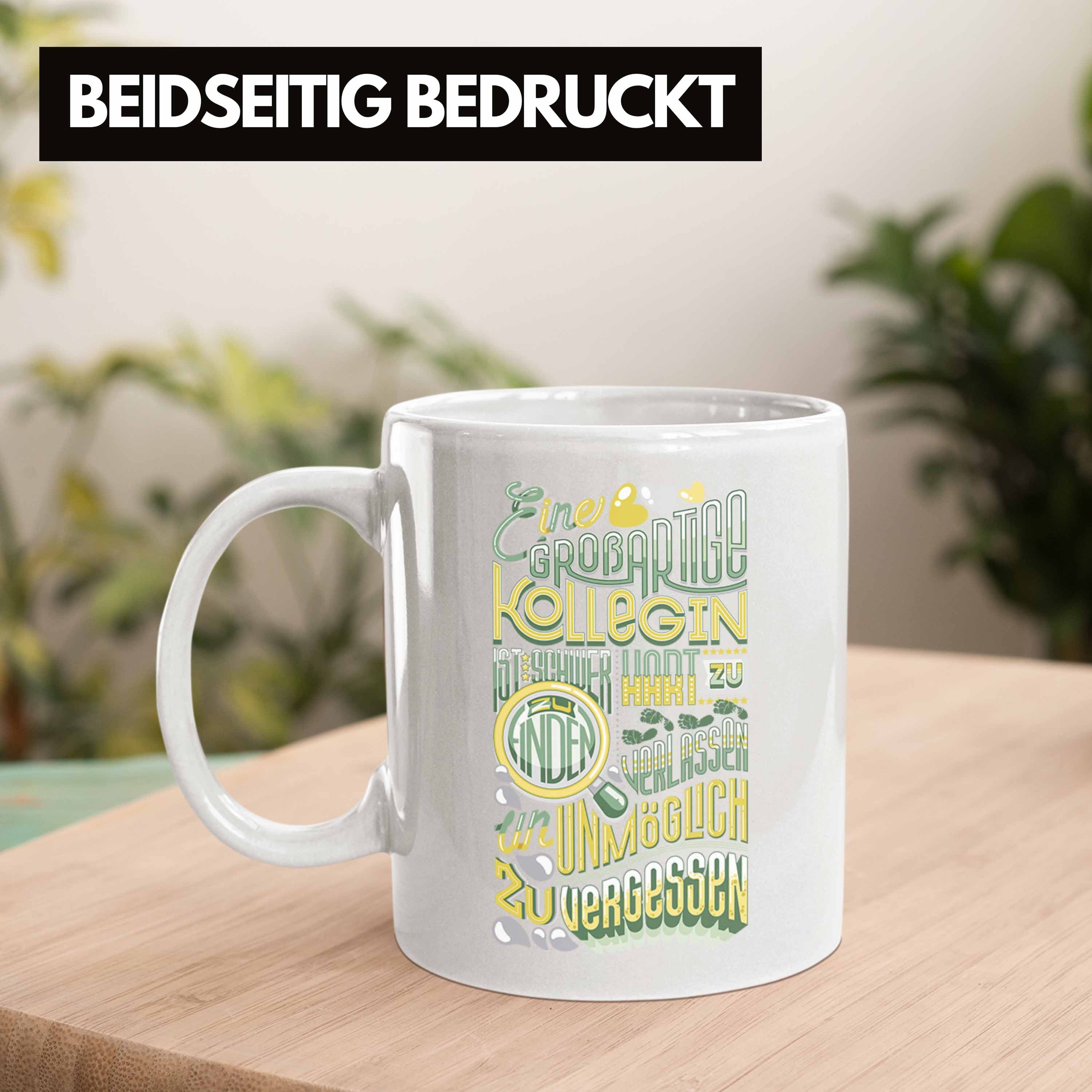 Kollegin Weiss Job Abschiedsgeschenk Tasse Jobwechs Trendation Geschenk Tasse Neuer Abschied