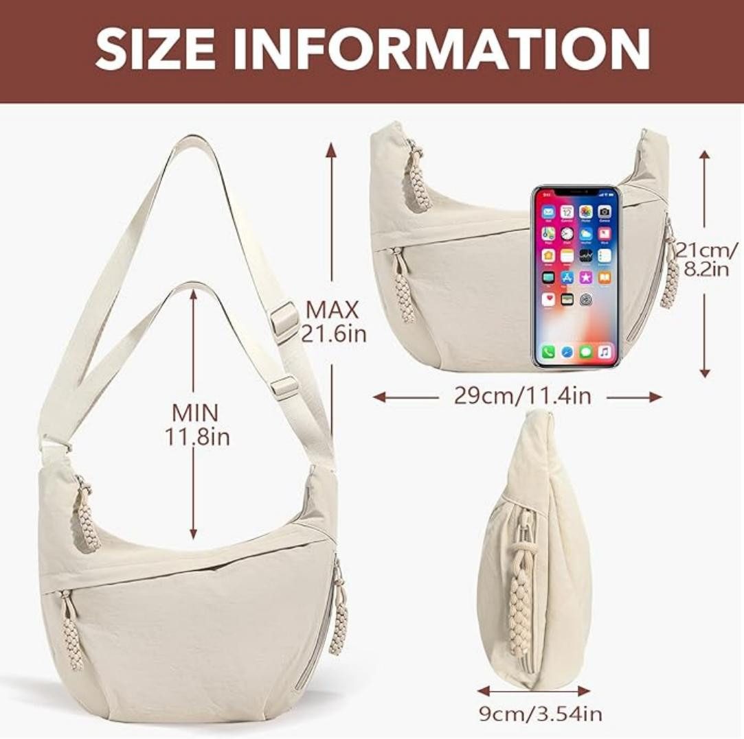 Coonoor Umhängetasche Nylon Groß Halfmoon Crossbody günstig online kaufen
