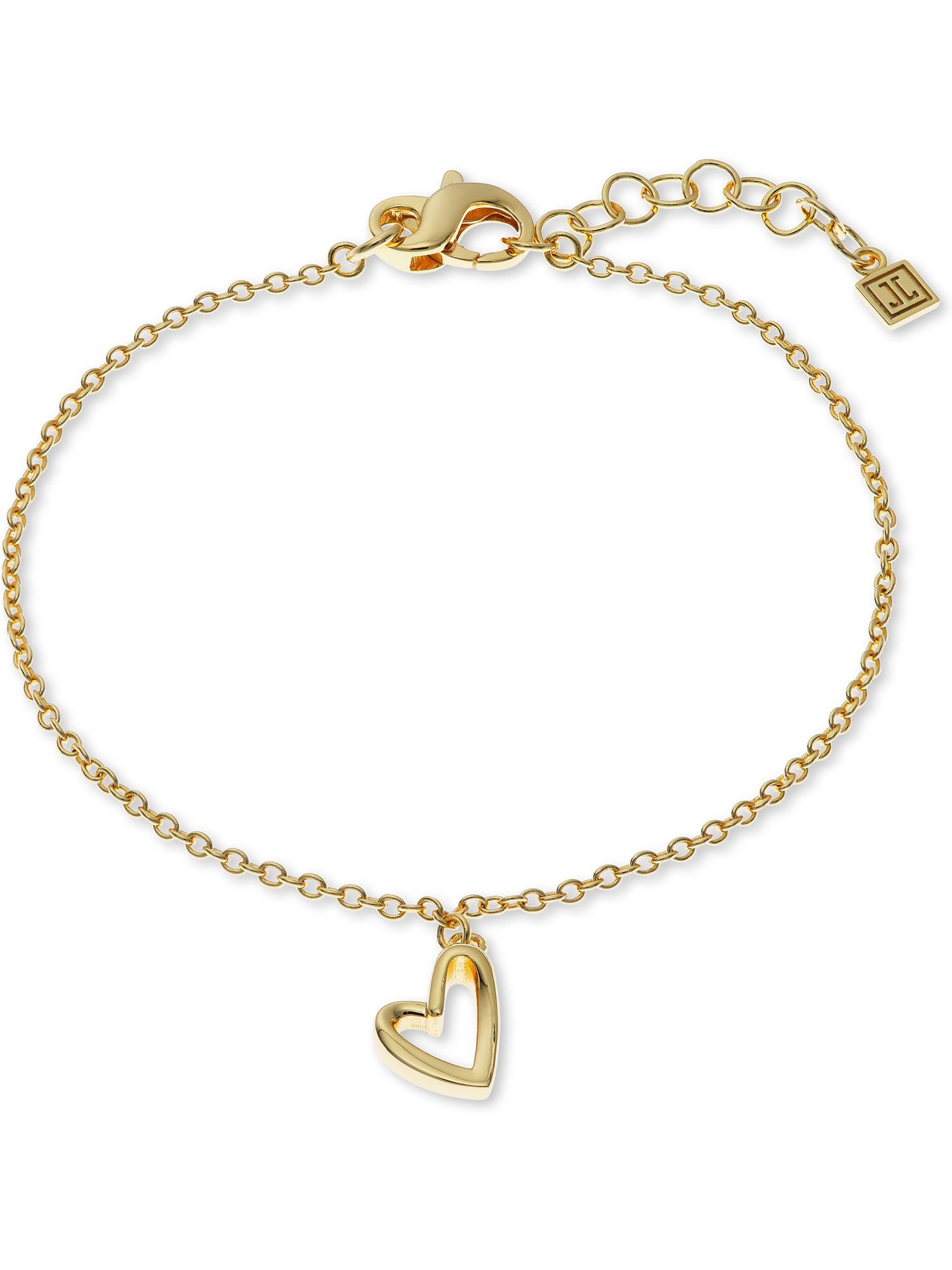 JETTE Armband JETTE Damen-Armband 925er Silber, recycelt Herz, STEADY LOVE