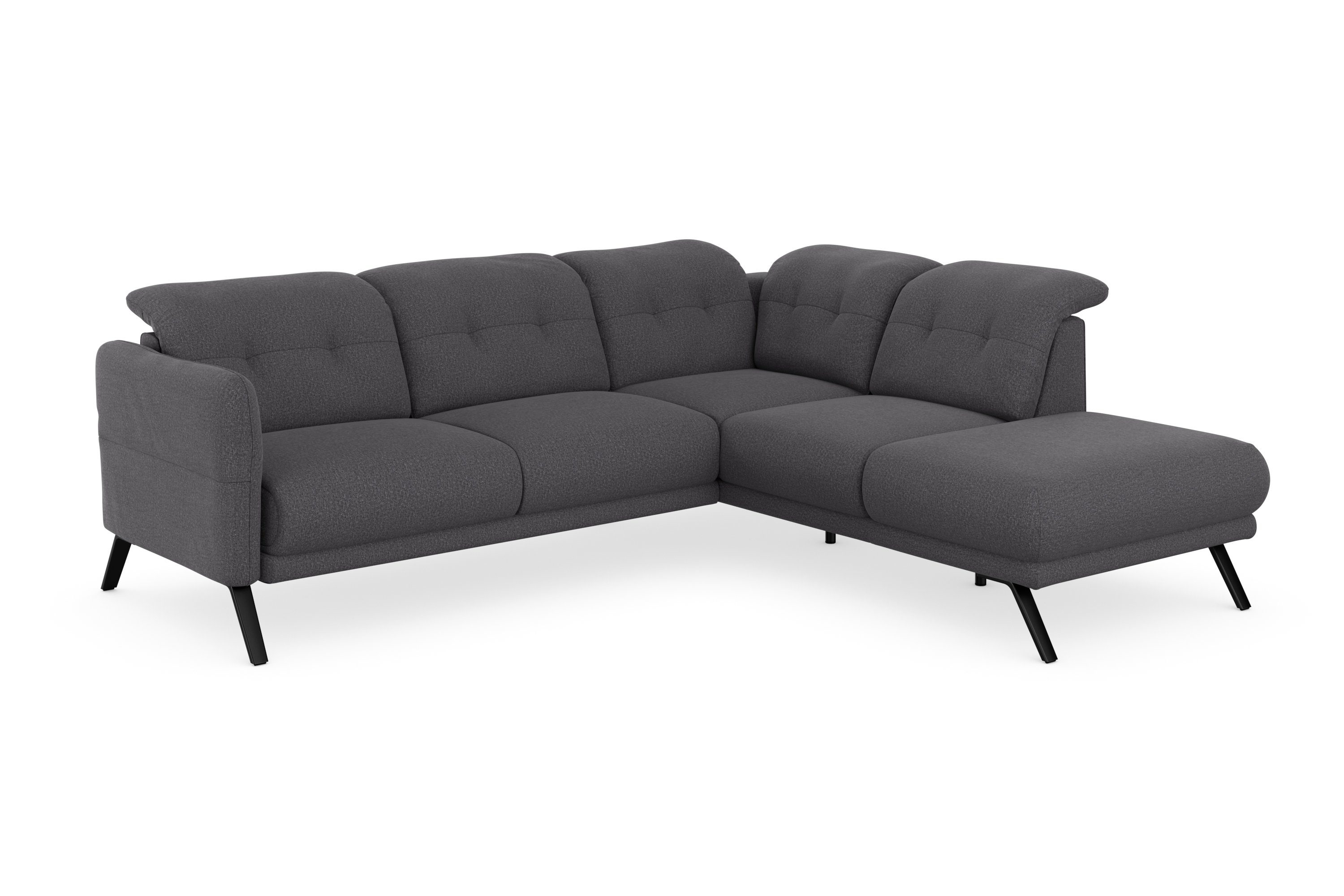 sit&more Ecksofa Scandia, Wahlweise Armteilfunktion Kopfteilverstellung mit und