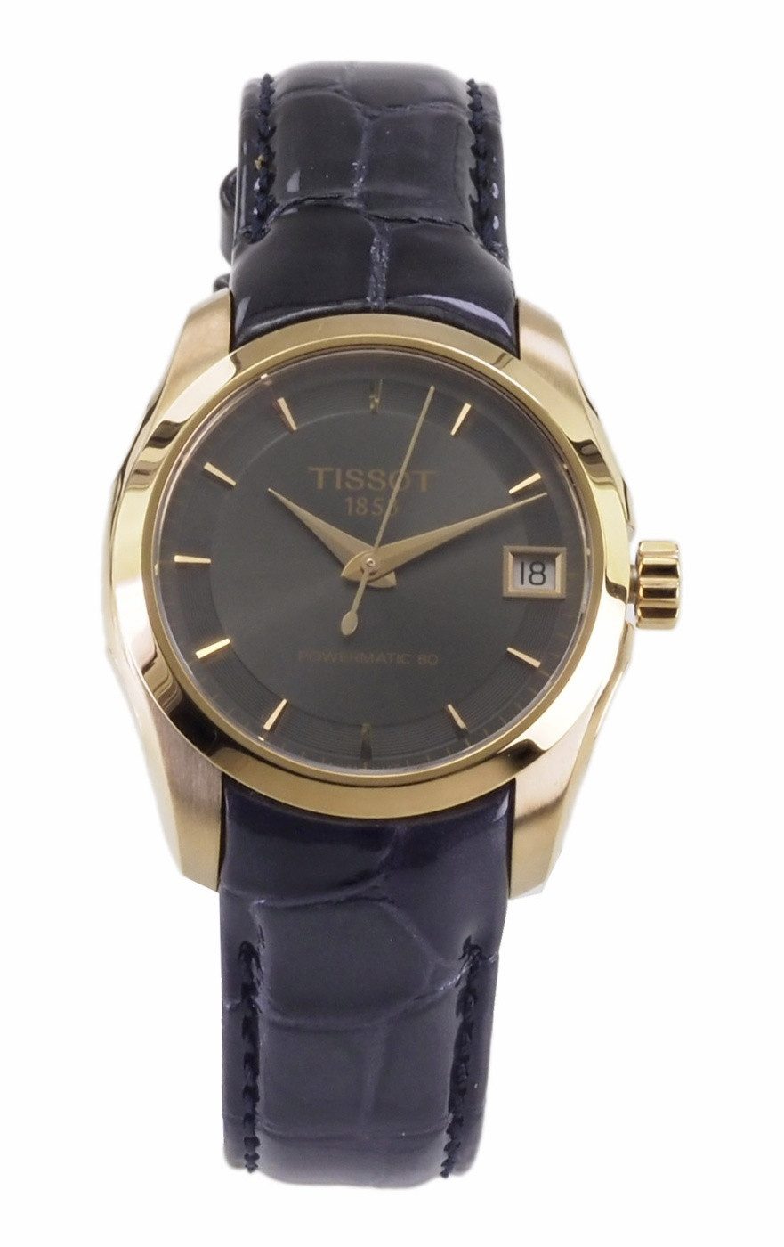 Tissot Automatikuhr Tissot Damen Automatik Uhr COUTURIER POWERMATIC 80 T0352073606100, (Rosegold)
