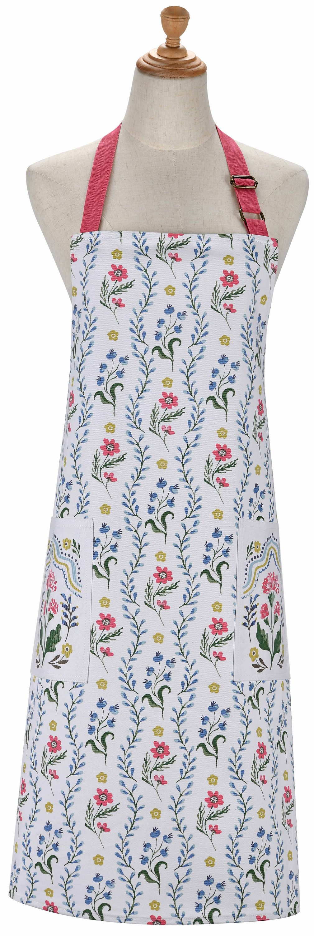 Ulster Weavers Kochschürze Boho Floral, (1-tlg., 1-teilig), Küchenschürze Nackenband aufgesetzte Tasche ca.70x85cm Baumwolle