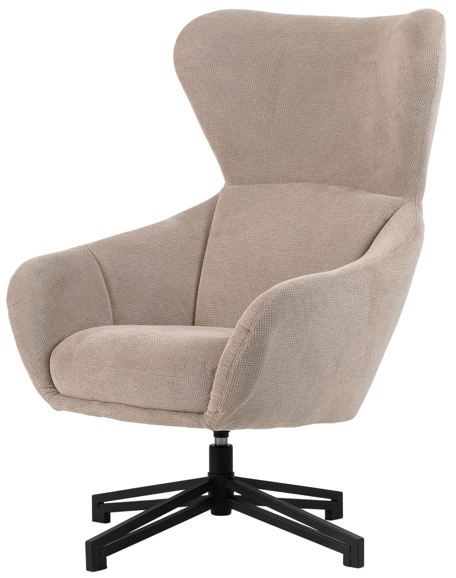 bene living Ohrensessel Marconia - drehbar - beige (1-St), durchgehende Arm günstig online kaufen