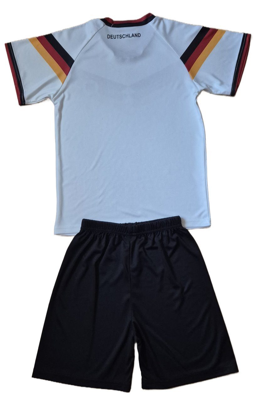 Fashion Boy Fußballtrikot Fussball Fan Set Deutschland Germany Trikot + Shorts, JS1.26 (Set, T-Shirt + Shorts)