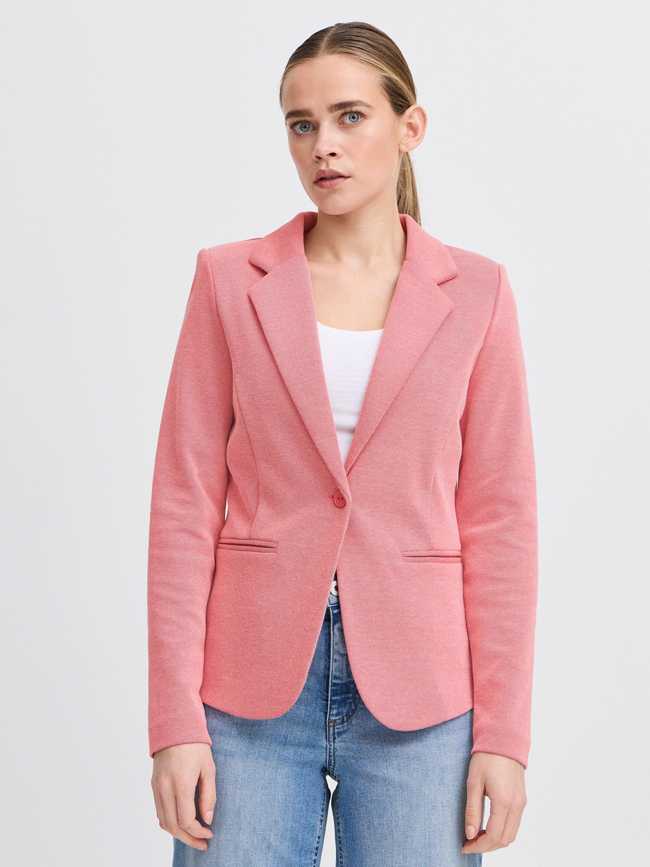 Ichi Kurzblazer (1-tlg) Plain/ohne Details