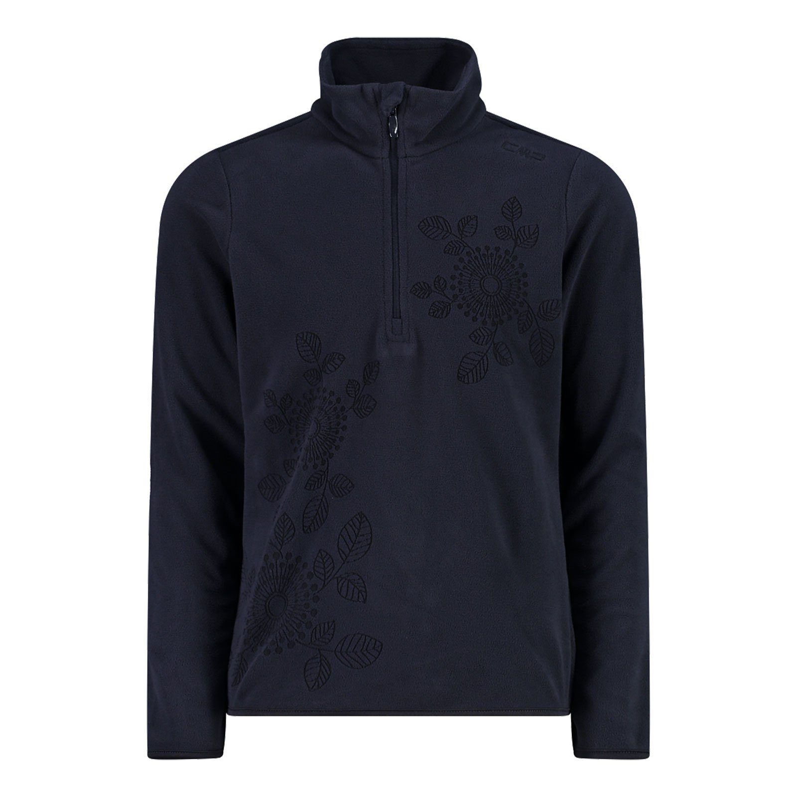 Zip N950 Stehkragenpullover Kid mit CMP blue Fleece Sweat Arctic black Half G