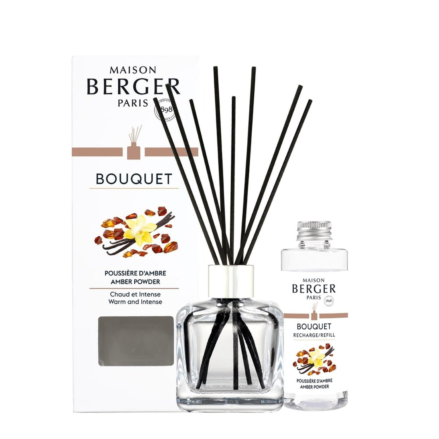 MAISON BERGER PARIS Raumduft Bouquet mit Nachfüller Pudriger Amber 100 ml