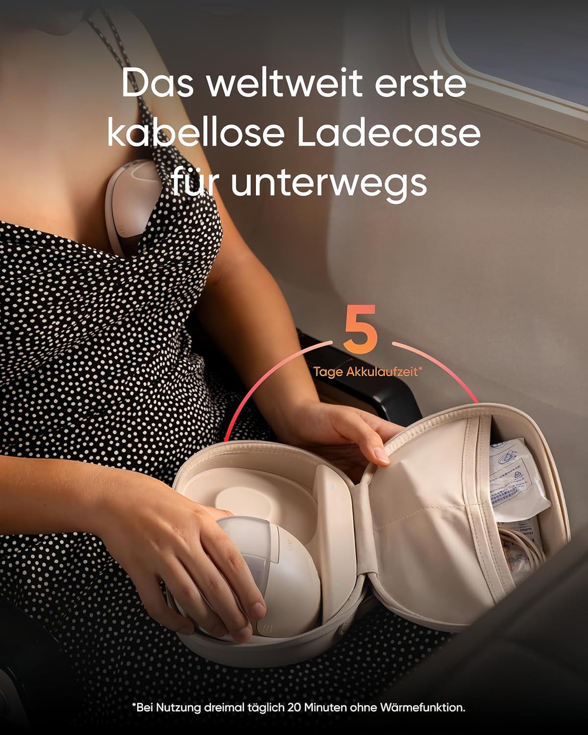 eufy Security Elektrische Milchpumpe Tragbare Milchpumpe mit Wärmefunktion