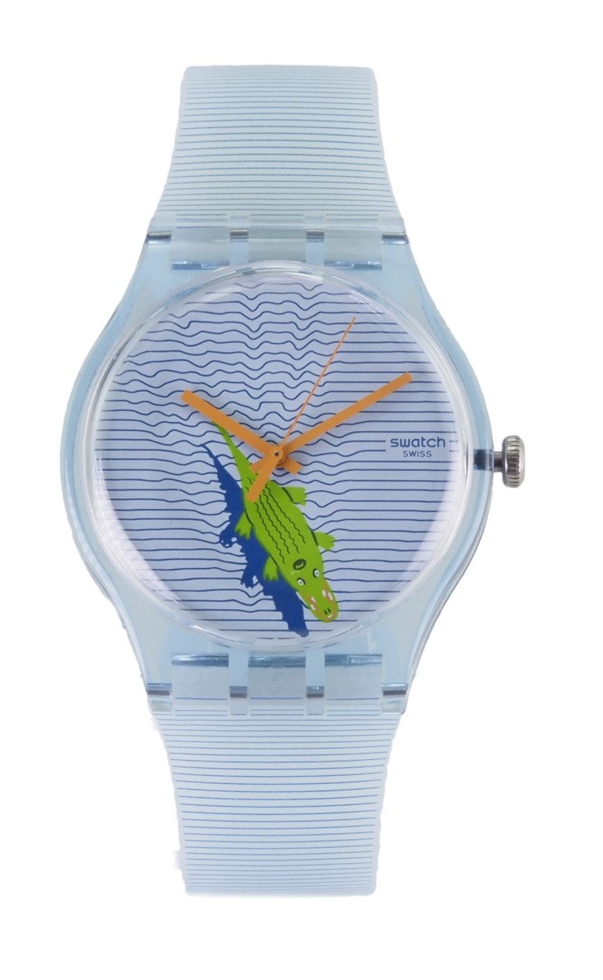 Swatch Quarzuhr Swatch Damen Herren Quarz Uhr SUOS107 POOL SURPRISE X117