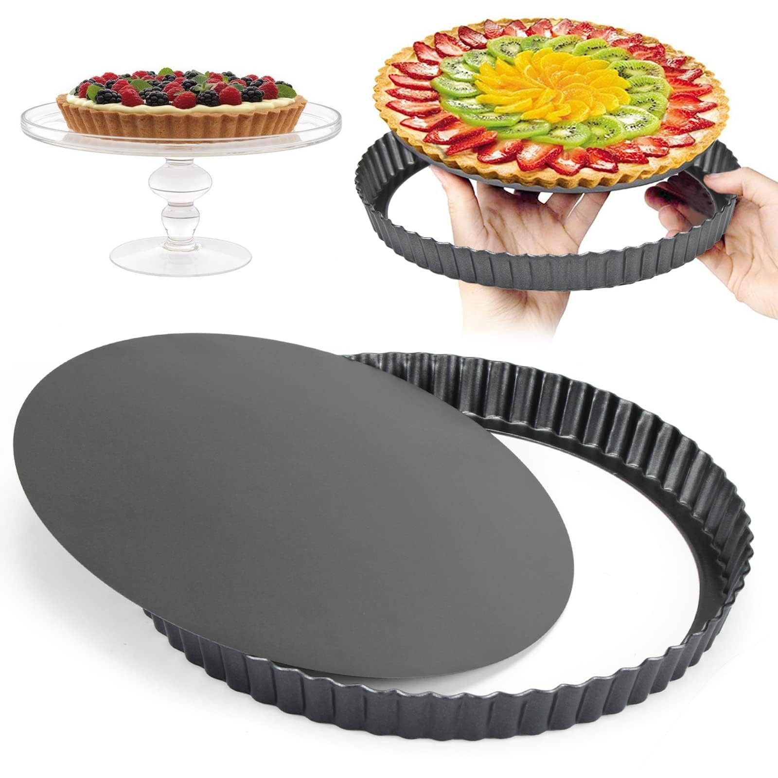 Obstkuchenform Backformen Kuchenform Brotbackform Tarteform 28 cm Rund Pie Backform