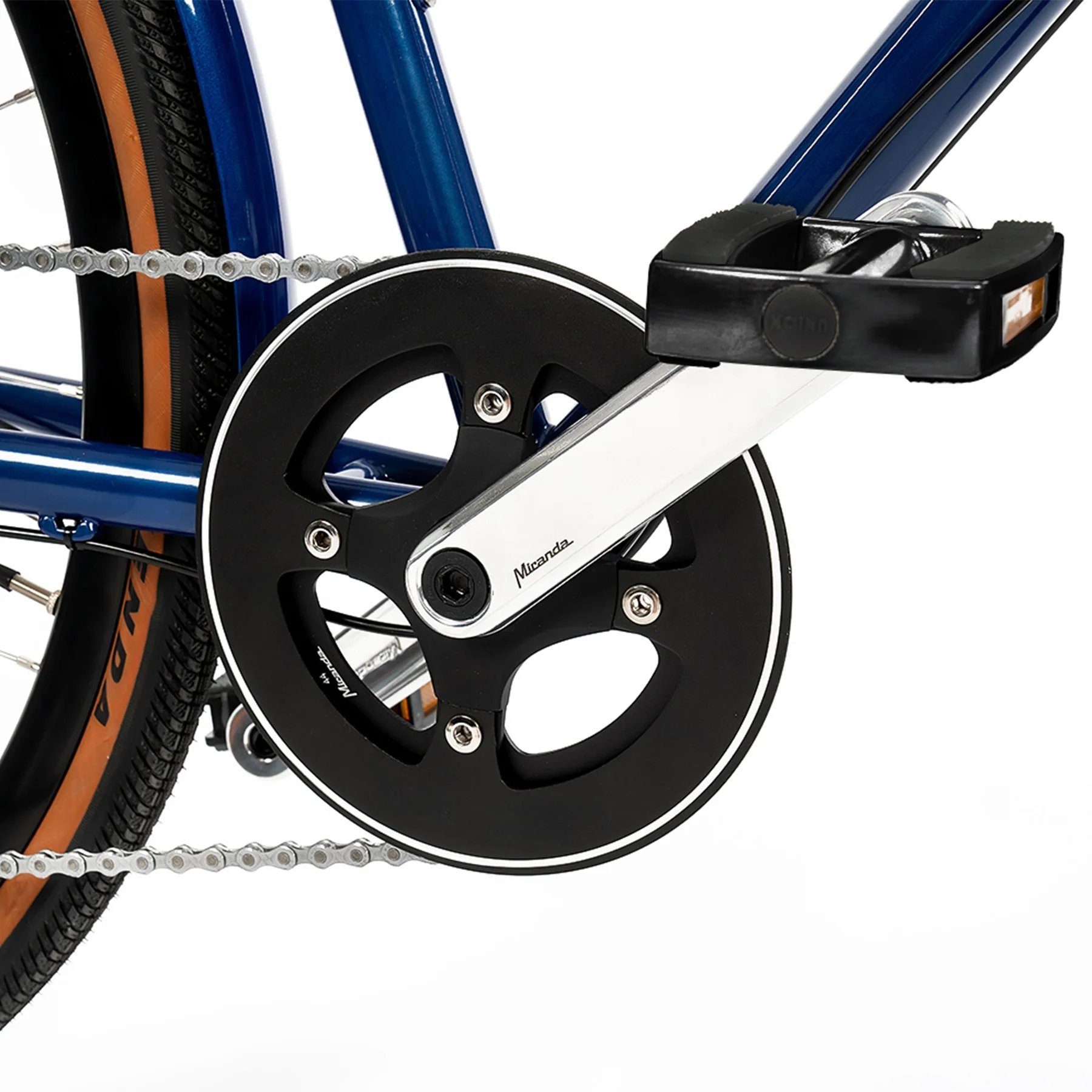 E-Bike XLE, 7 7-Gang CG-7E, Bike Cooper Schaltwerk, Gang blau/weiß Gen2 Zehus Microshift Heckmotor Microshift