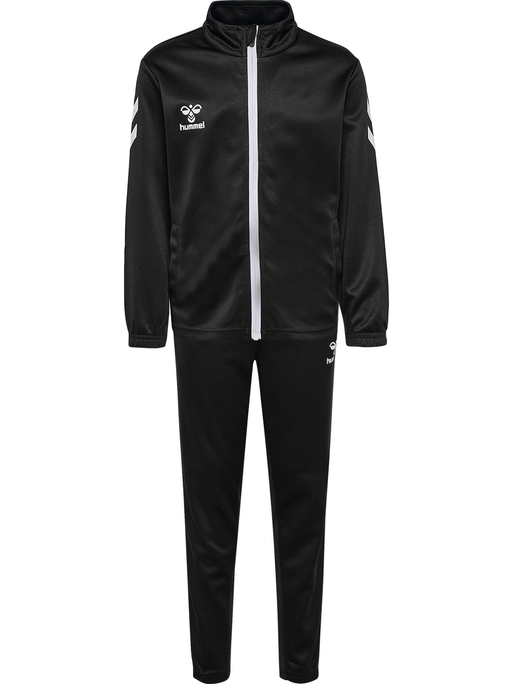 hummel Sportanzug Sportliche Kombination mit für Unisex (2-tlg), Regular Fit bedruckt schnell trocknend Tunnelzug