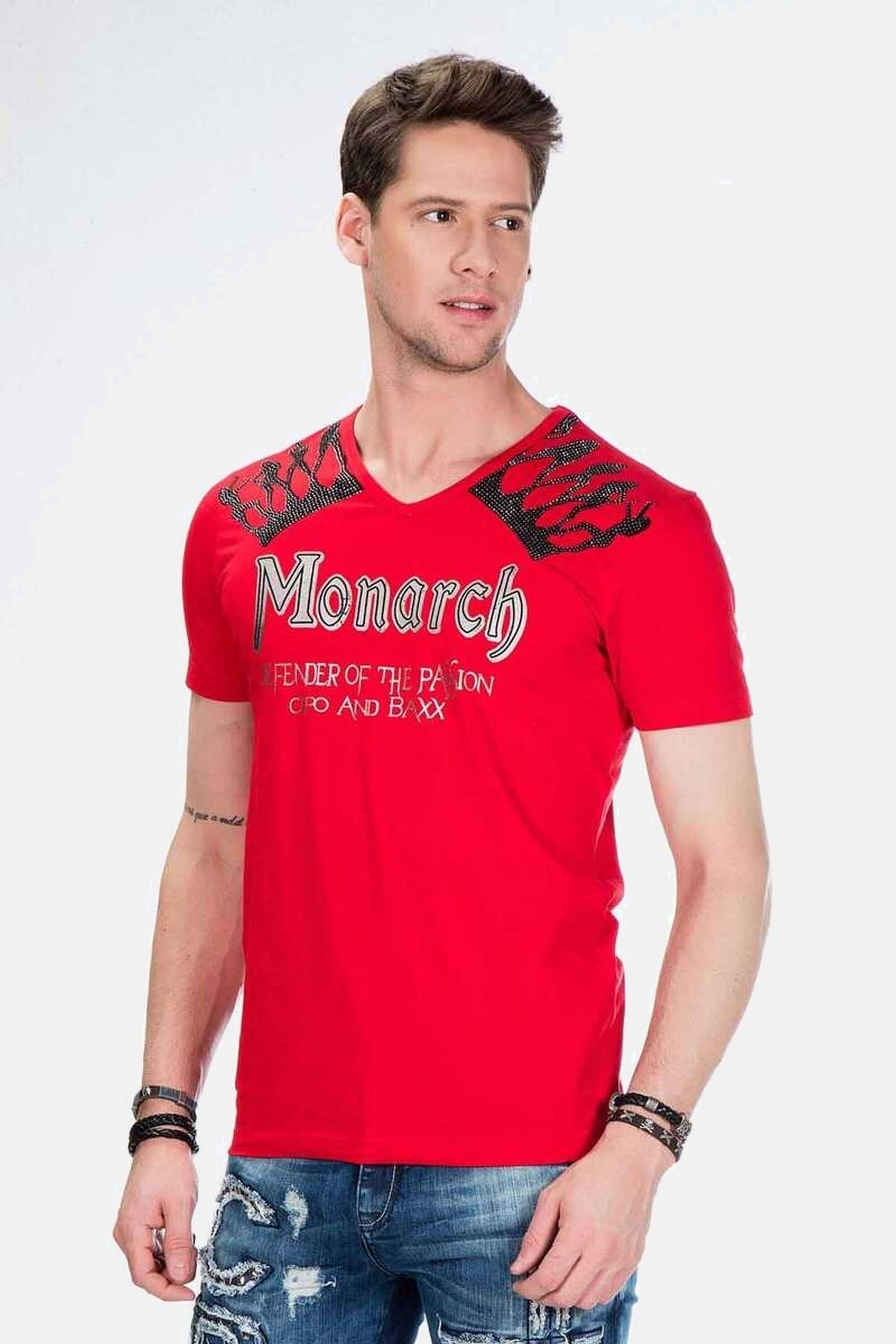 Cipo & Baxx T-Shirt Herren T-Shirt günstig online kaufen