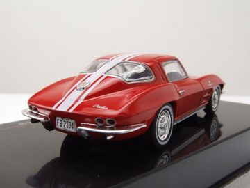 ixo Models Modellauto Chevrolet Corvette Stingray C2 1963 rot weiß Modellauto 1:43 ixo model, Maßstab 1:43